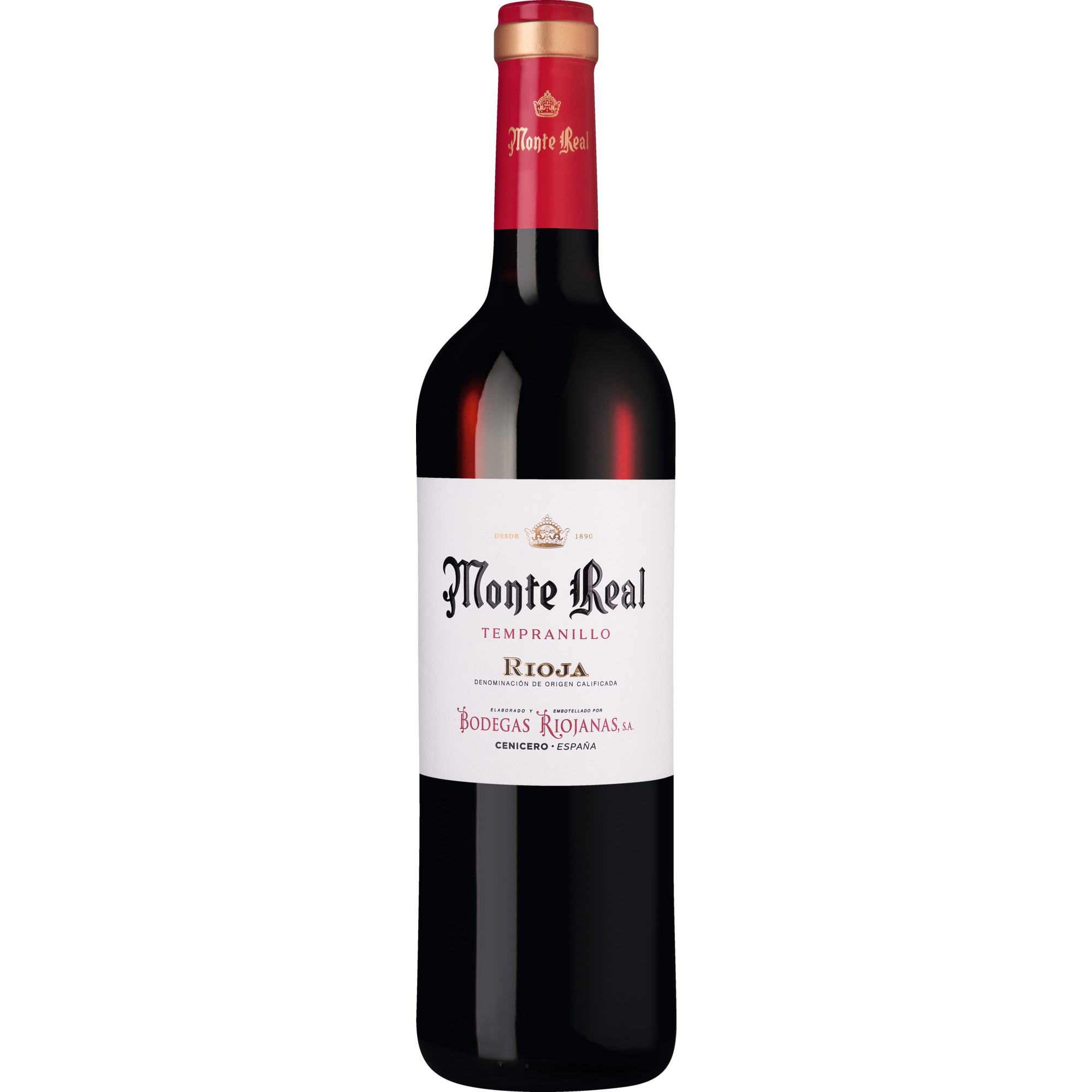 Monte Real Rioja Tempranillo, Rioja DOCa, Rioja, 2023, Rotwein