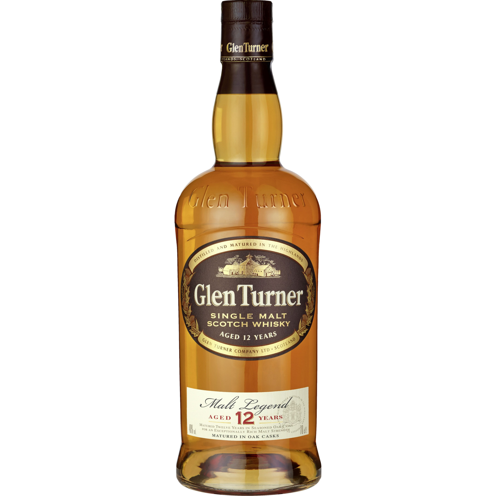 Glen Turner Single Malt Scotch Master Reserve, aged 12 years, 40% Vol. 0,7l, Spirituosen - Spirituosen