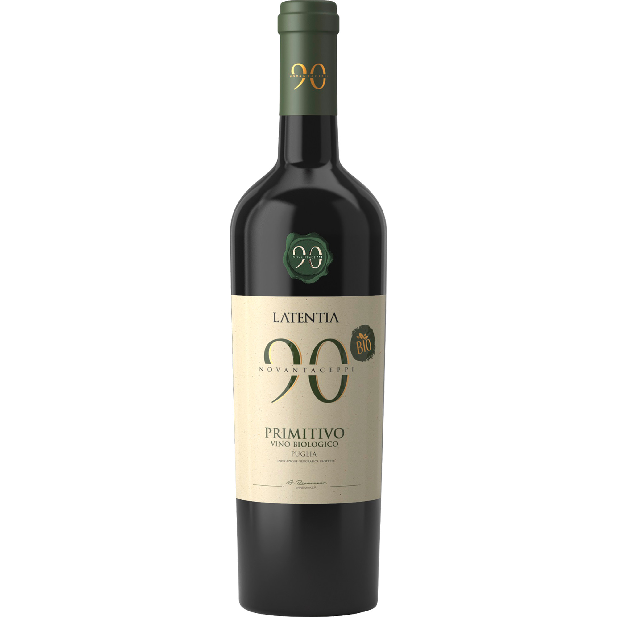 Novantaceppi Primitivo BIO, Puglia IGP, Apulien, 2022, Rotwein