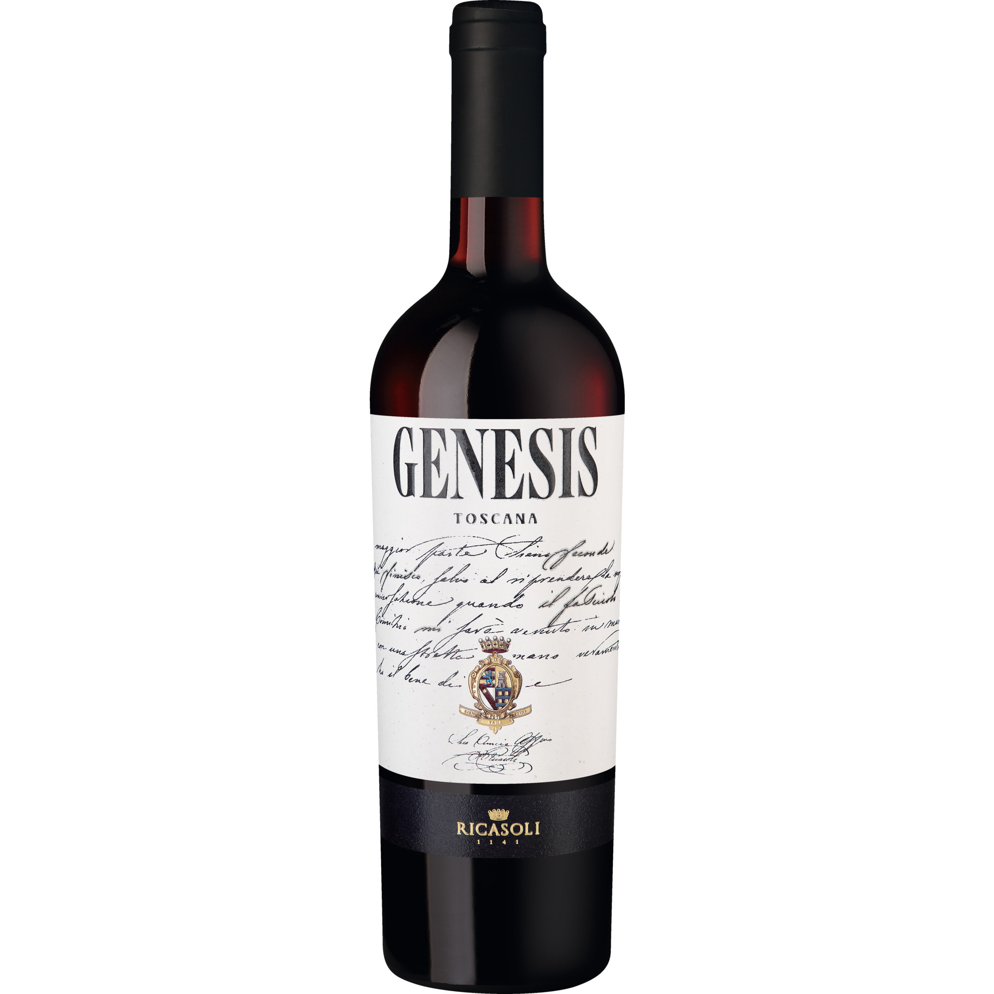 Genesis Rosso, Toscana IGT, Toskana, 2023, Rotwein Vertrieb durch Hanseatisches Wein- und Sekt-Kontor Hawesko GmbH, D-22763 Hamburg; Imbottigliato da Barone Ricasoli Spa, Gaiole in Chianti (SI), Italia Hawesko DE