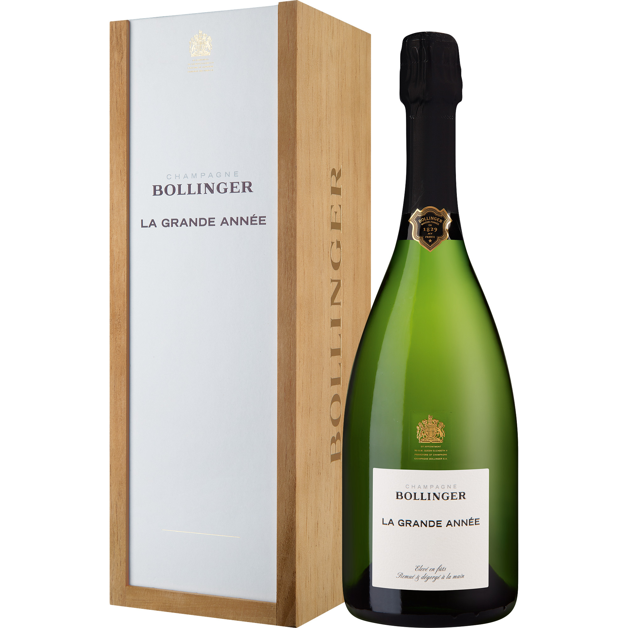 Champagne Bollinger La Grande Année, Brut, Champagne AC, in Einzelholzkiste, Champagne, 2015, Schaumwein Champagne Bollinger, 51160 Ay-Champagne, France Hawesko DE