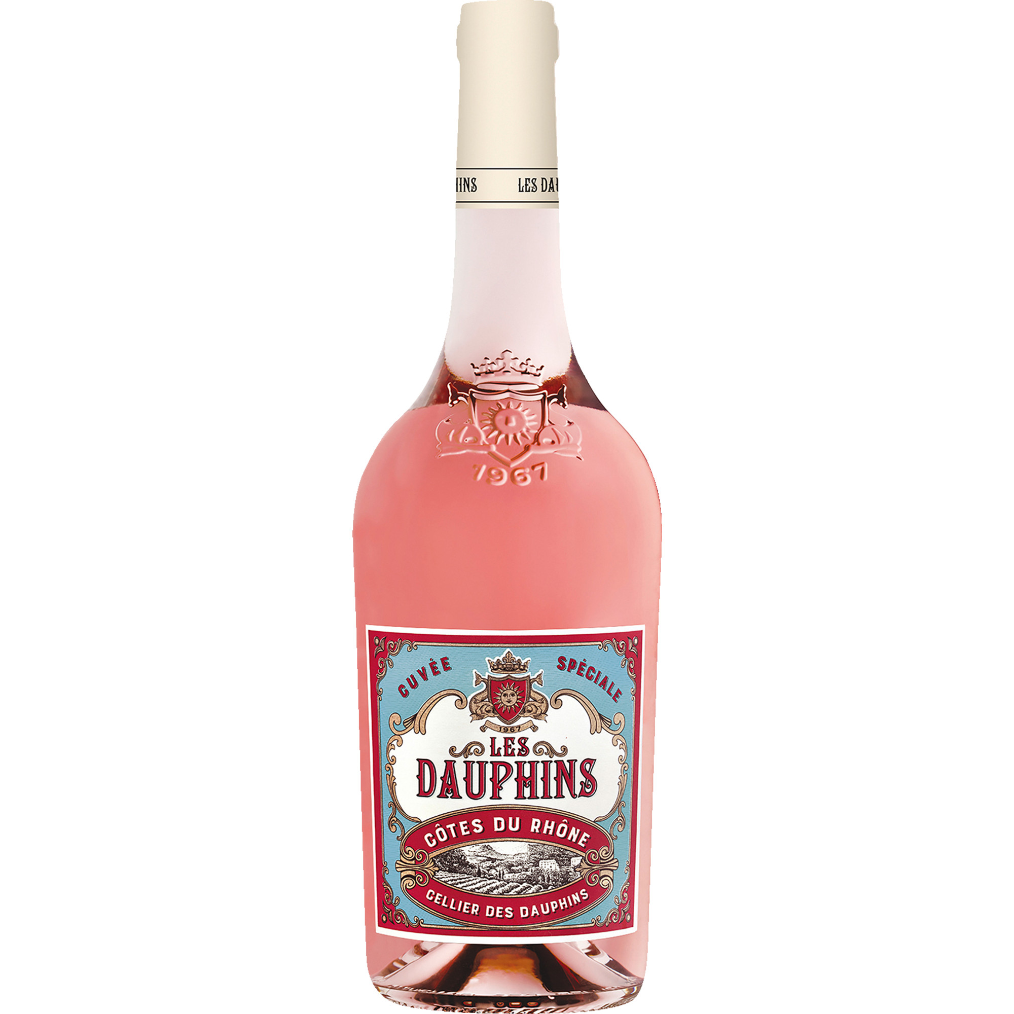 Les Dauphins Cuvée Spéciale Rosé, Côtes du Rhône AOP, Rhône, 2023, Rotwein