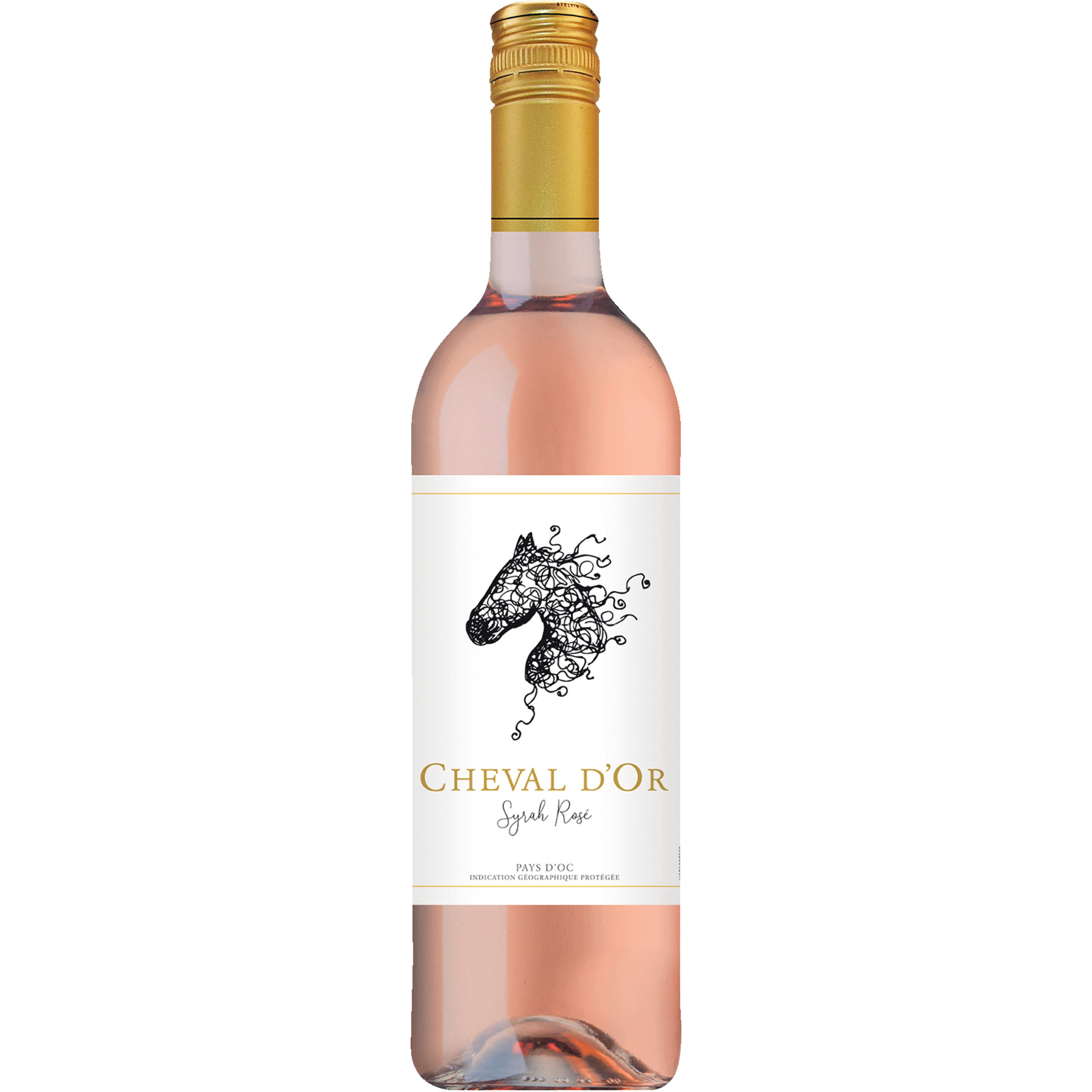 Cheval d'Or Syrah Rosé, Pays d'Oc IGP, Languedoc-Roussillon, 2023, Roséwein