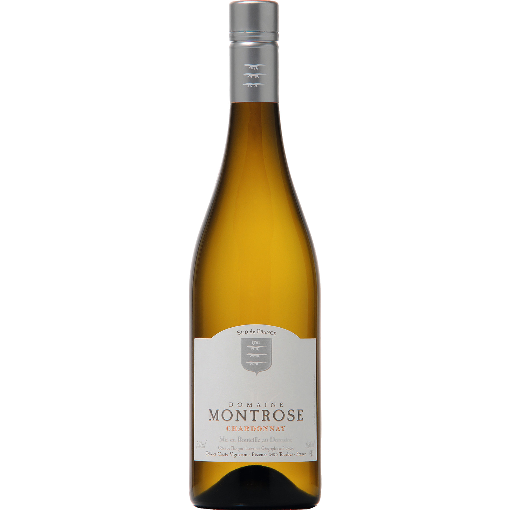 Domaine Montrose Chardonnay, Südfrankreich, Méditerrannée, 2023, Weißwein