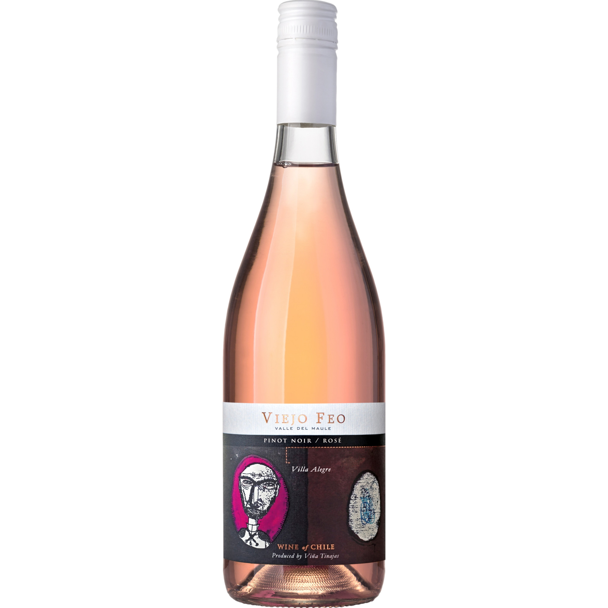 Juan Mena Viejo Feo Rosé de Pinot Noir, Valle de Maule, Valle Central, 2022, Roséwein - Roséwein