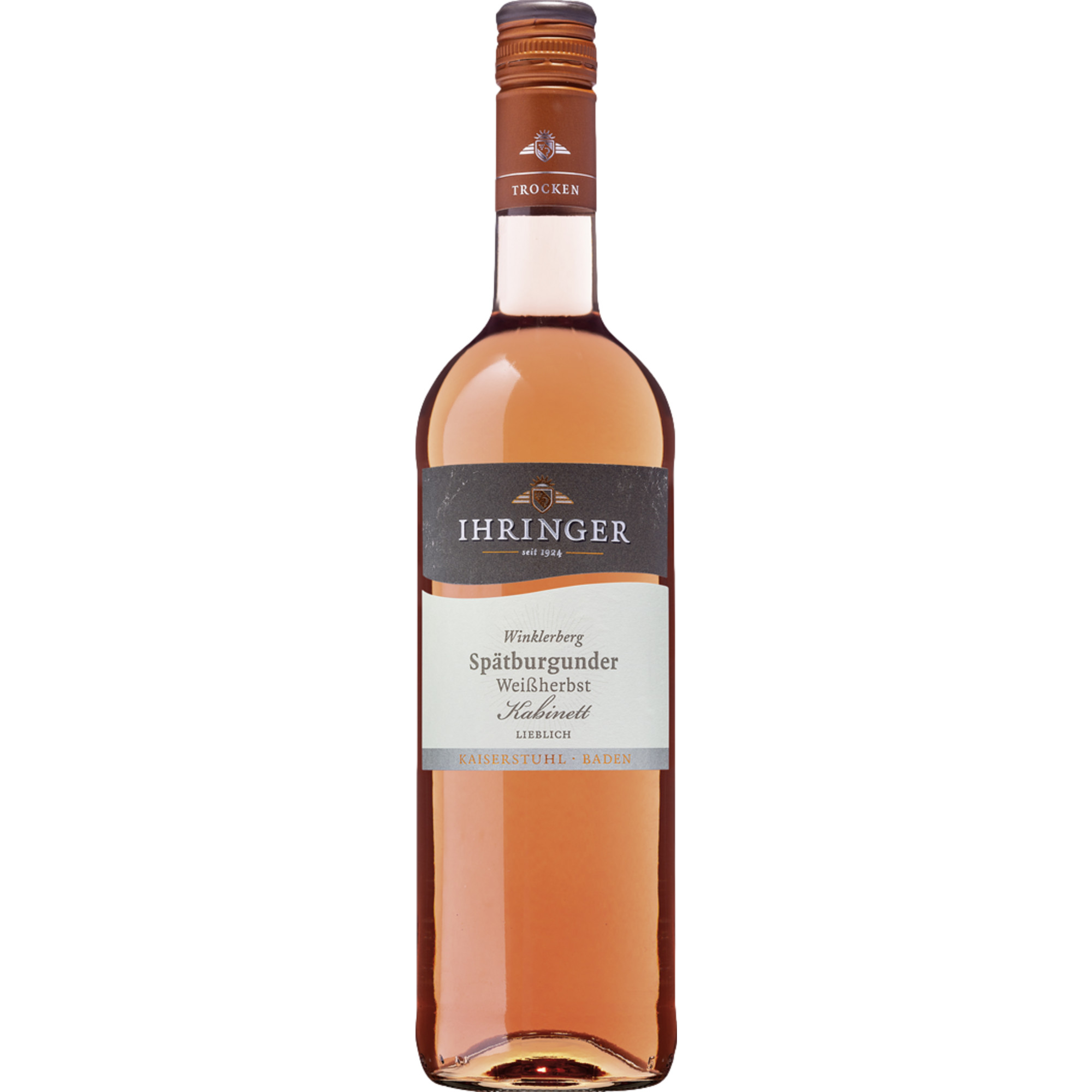 Ihringer Winklerberg Späburgunder Weißherbst, Lieblich, Baden, Baden, 2022, Roséwein