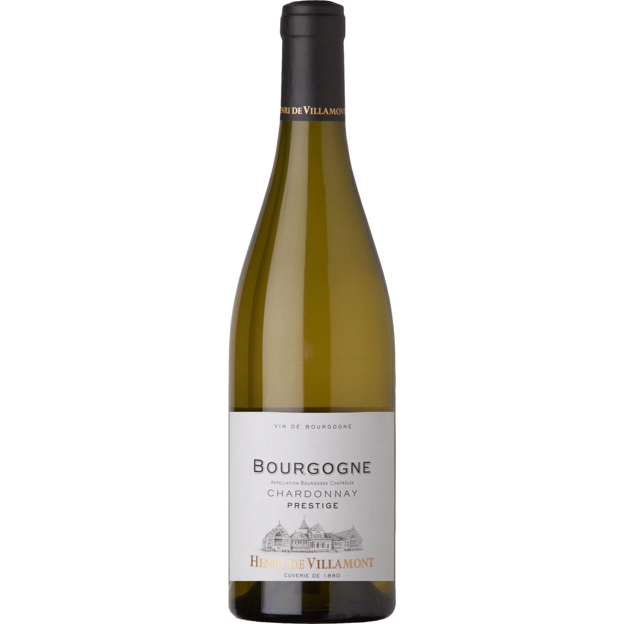 Henri de Villamont Prestige Chardonnay, Bourgogne AOP, Burgund, 2021, Weißwein