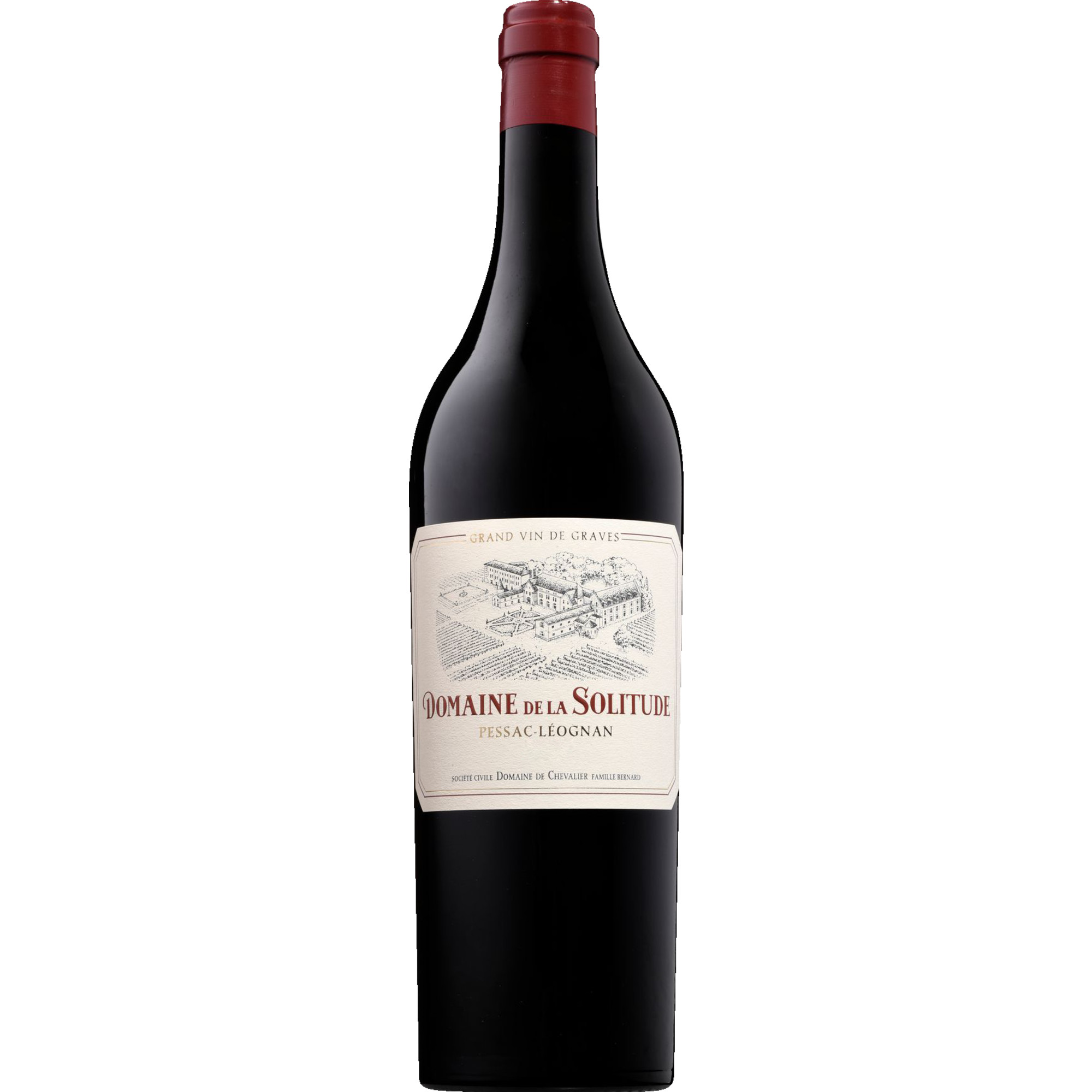 Domaine de la Solitude, Pessac-Léognan AOP, Bordeaux, 2023, Rotwein