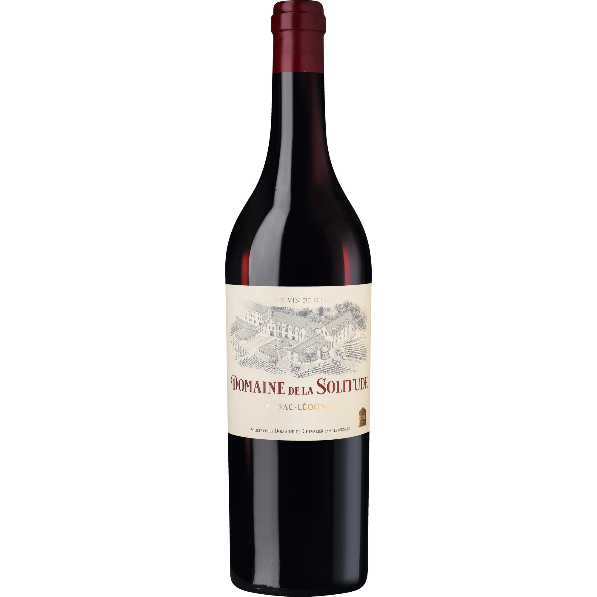 Domaine de la Solitude, Pessac-Léognan AOP, Bordeaux, 2023, Rotwein