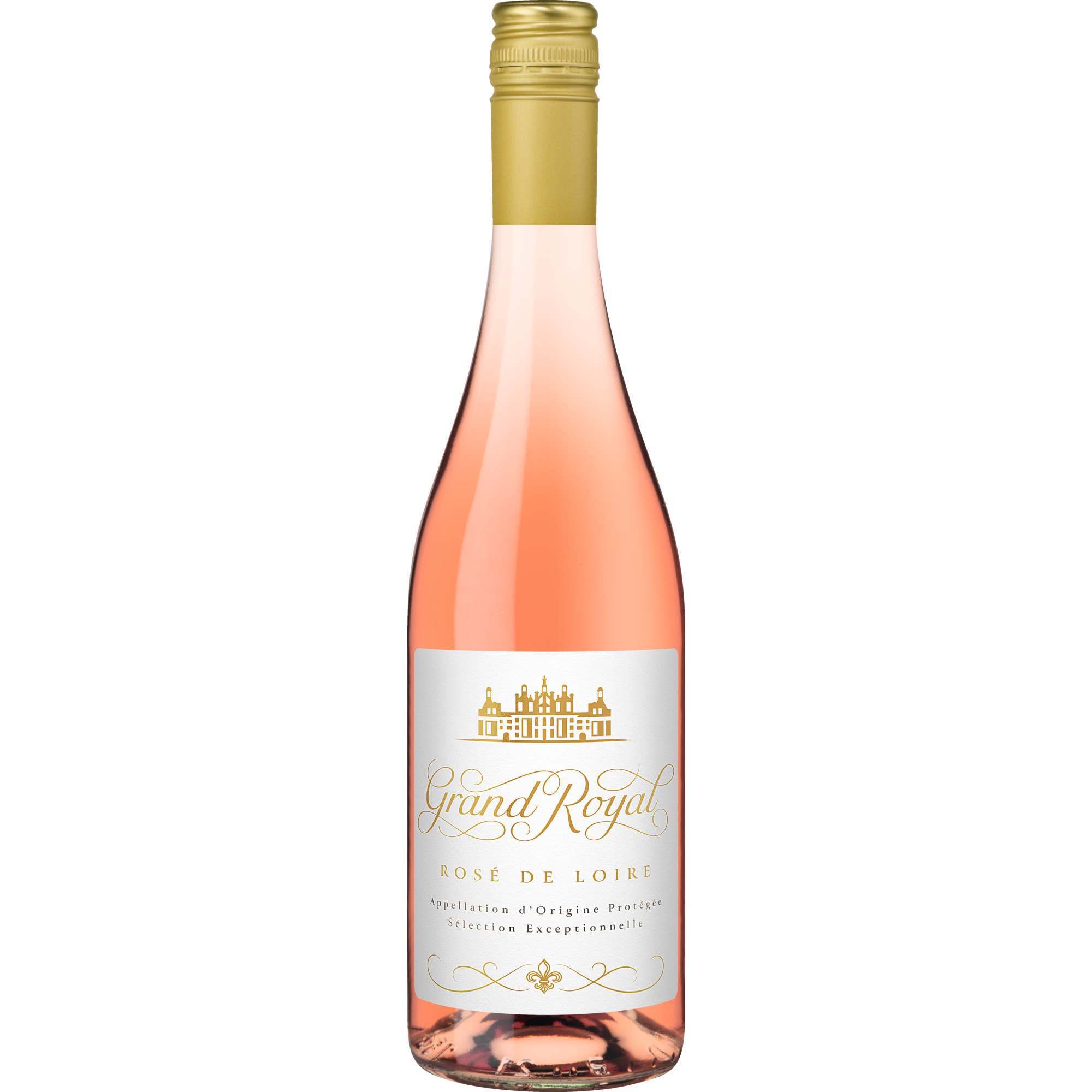 Grand Royal Rosé, Rosé de Loire AOP, Loire, 2023, Roséwein Vertrieb durch Hanseatisches Wein- und Sekt-Kontor Hawesko GmbH, D-22763 Hamburg; mis en bouteille par EMB 49060A-FRANCE Hawesko DE