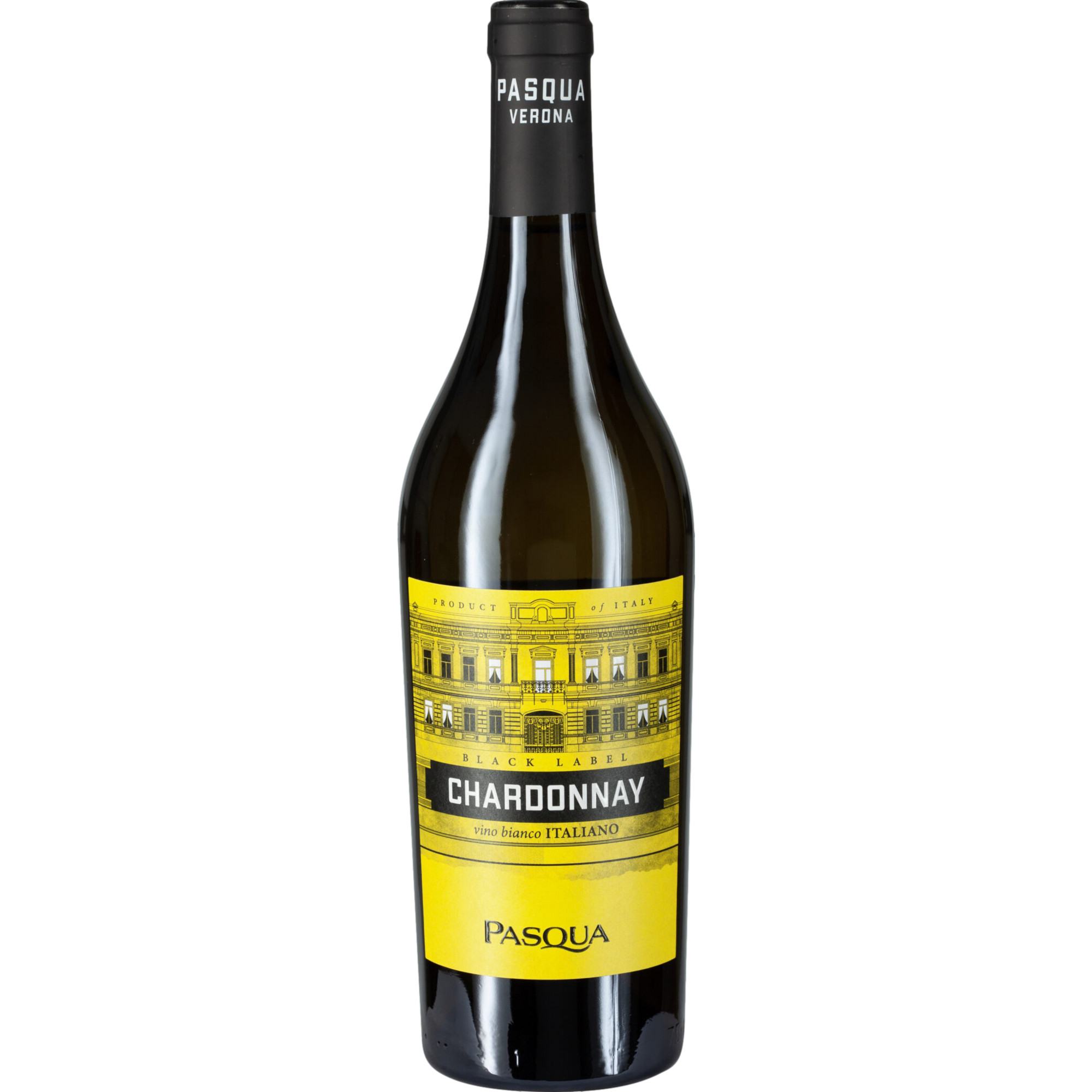 Pasqua Black Label Chardonnay, Vino D'Italia, Vino da Tavola, 2022, Weißwein