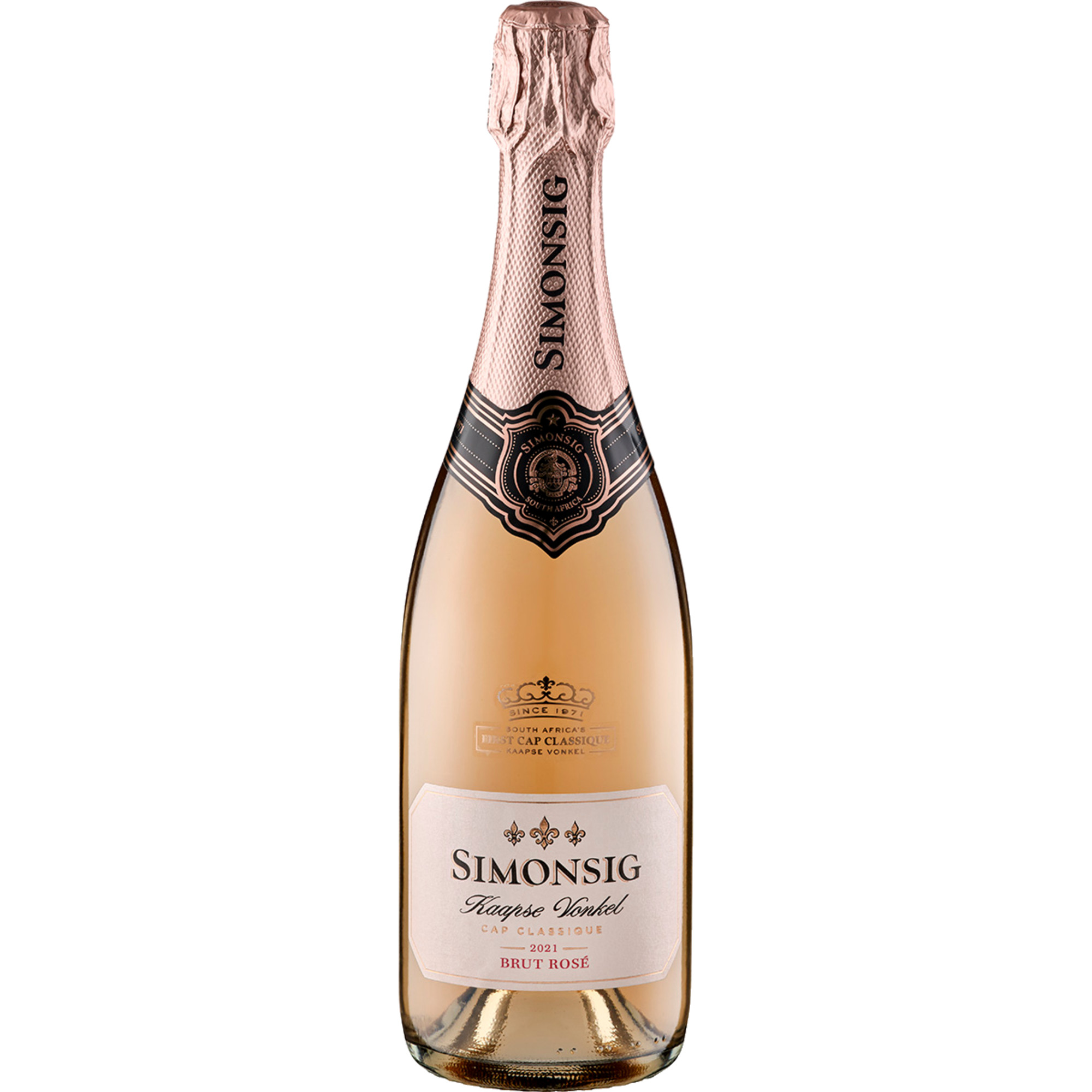 Simonsig Kaapse Vonkel Rosé Methode Cap Classique, Brut, WO Coastal Region, Western Cape, 2021, Schaumwein - Sekt & Crémant