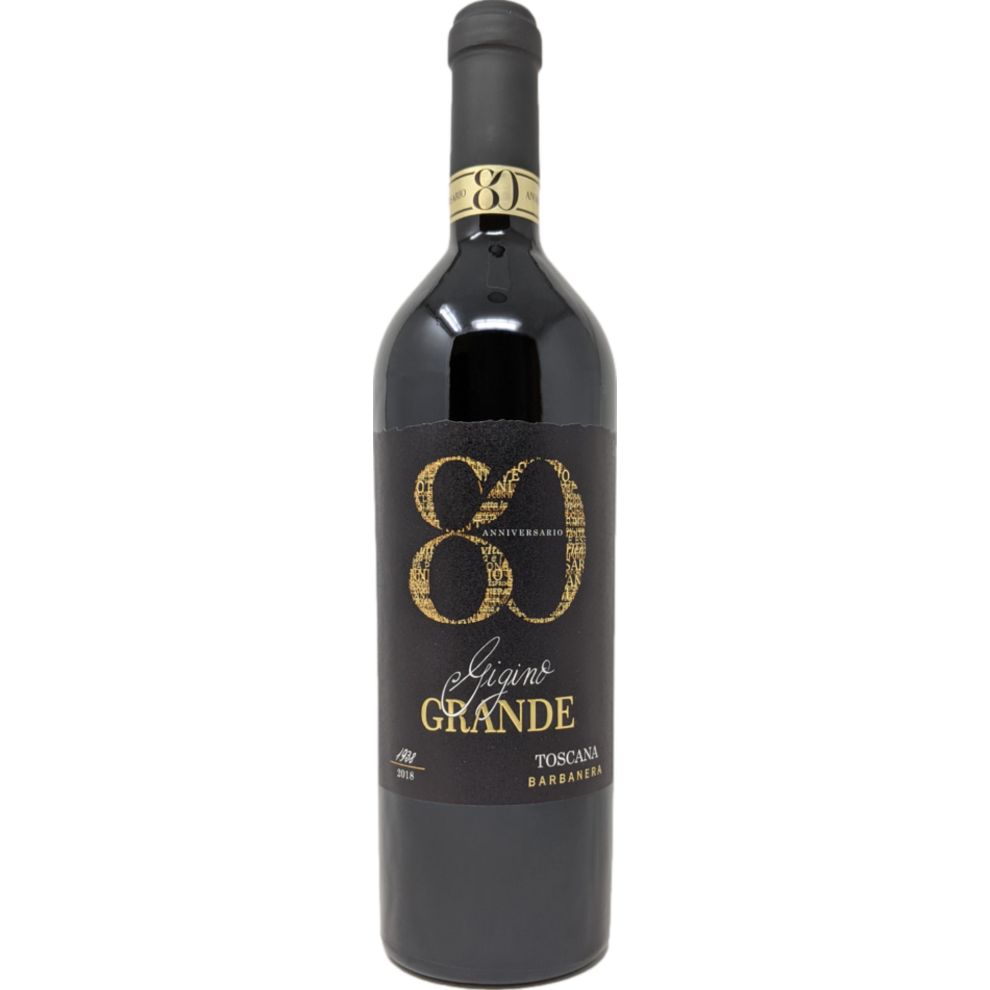 Barbanera Gigino 80 Anniversario Grande, Toscana IGP, Toskana, 2019, Rotwein