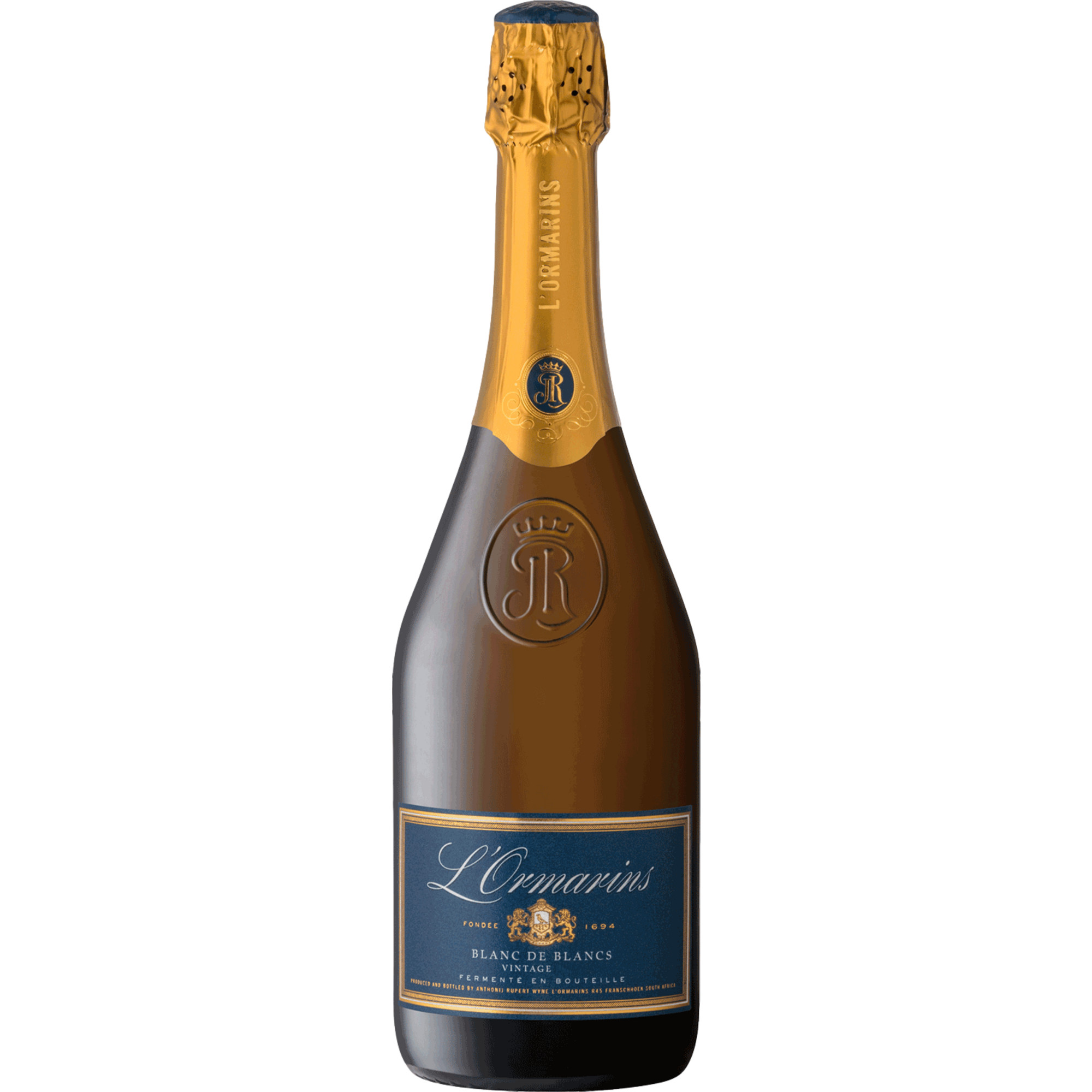 Anthonij Rupert L’Ormarins Blanc de Blancs, Brut, WO Coastal Region, Western Cape, 2018, Schaumwein - Sekt & Crémant