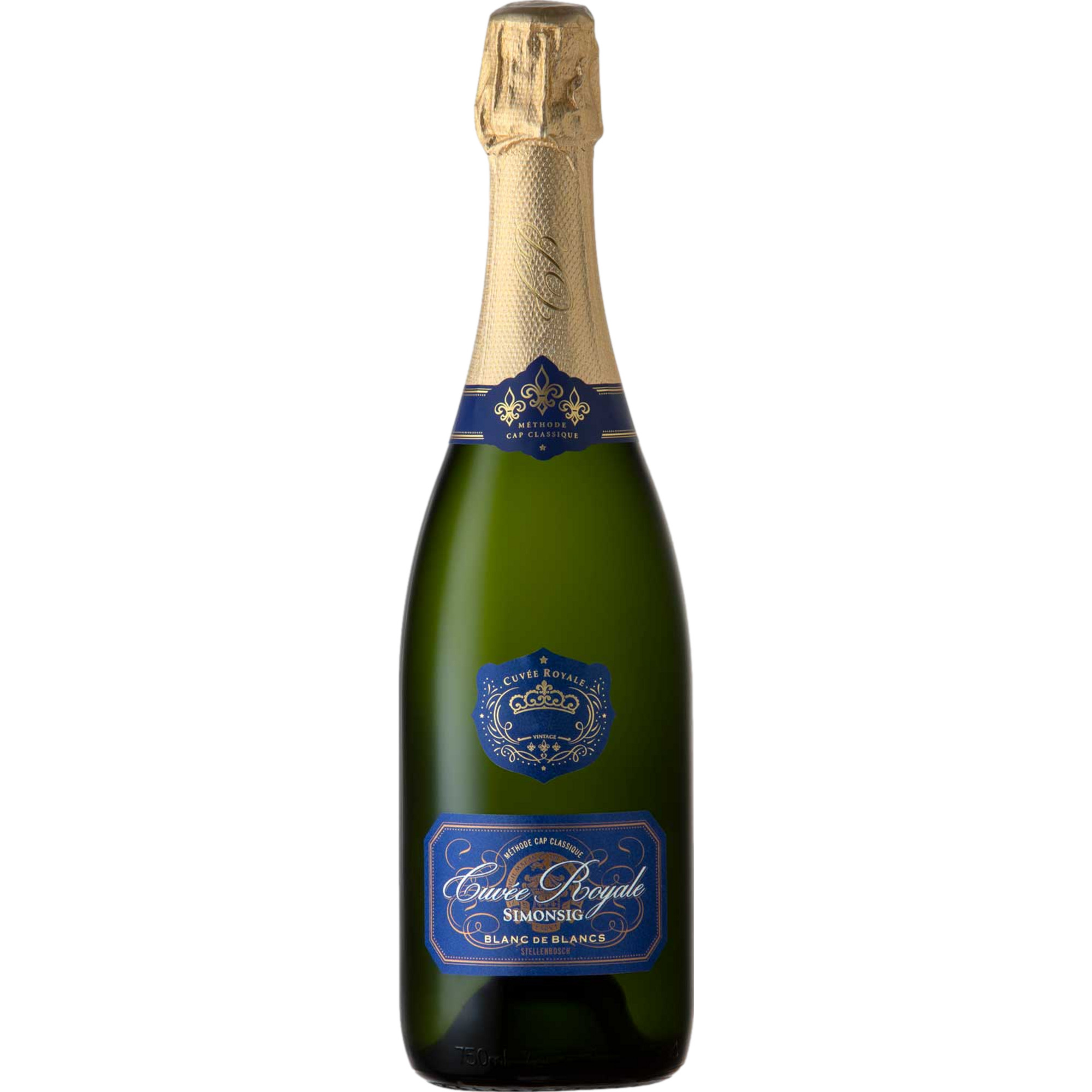 Simonsig Cuvée Royale Blanc de Blancs, WO Stellenbosch, Western Cape, 2017, Schaumwein - Sekt & Crémant