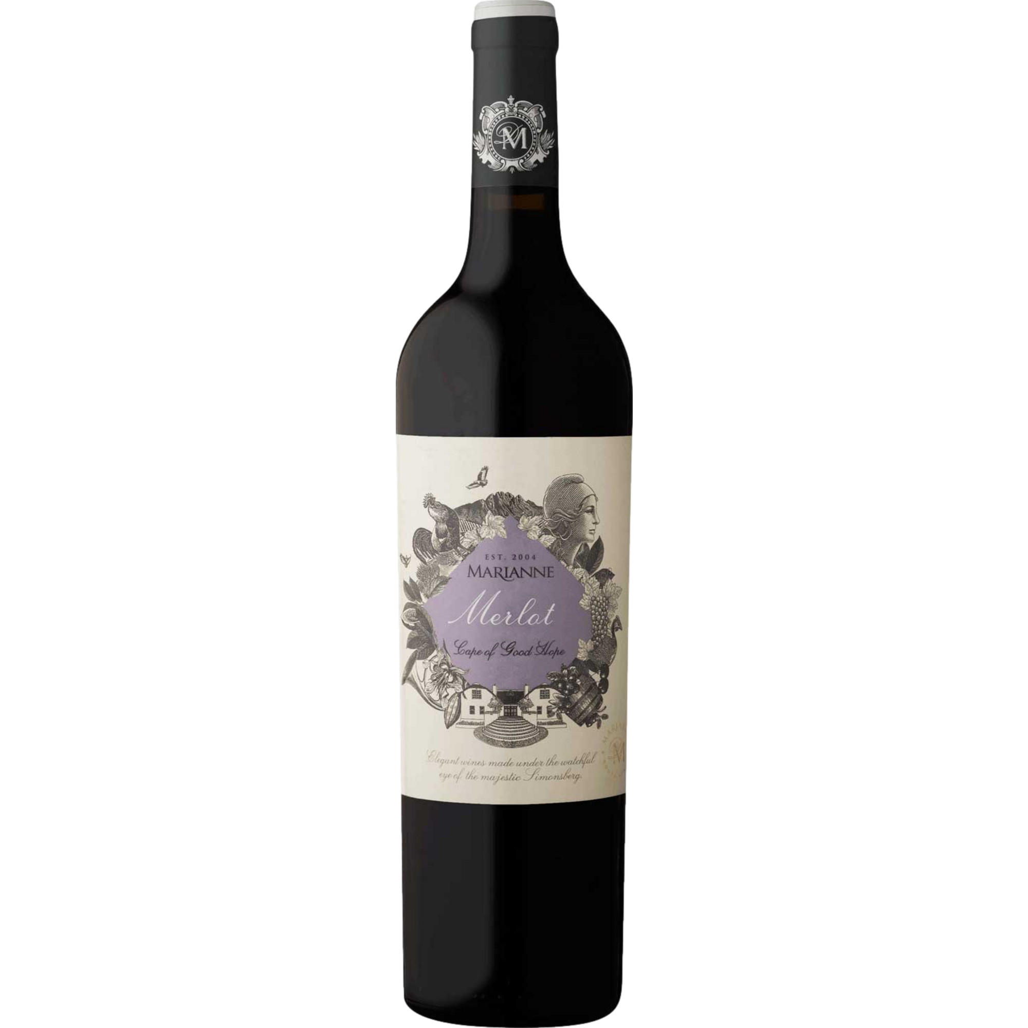 Marianne Merlot, WO Paarl, Western Cape, 2018, Rotwein - Rotwein