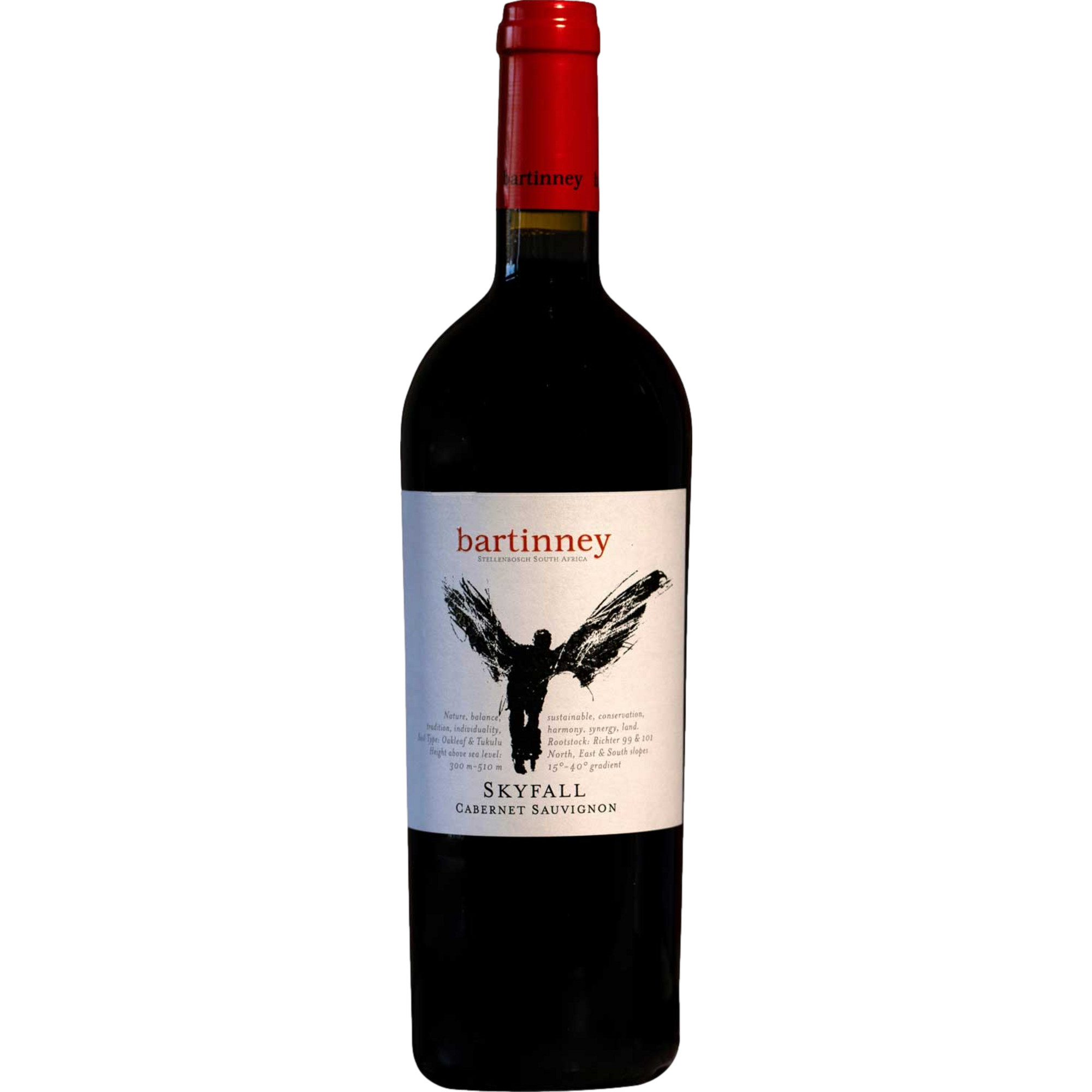 Bartinney Skyfall Cabernet Sauvignon, WO Stellenbosch, Western Cape, 2018, Rotwein - Rotwein