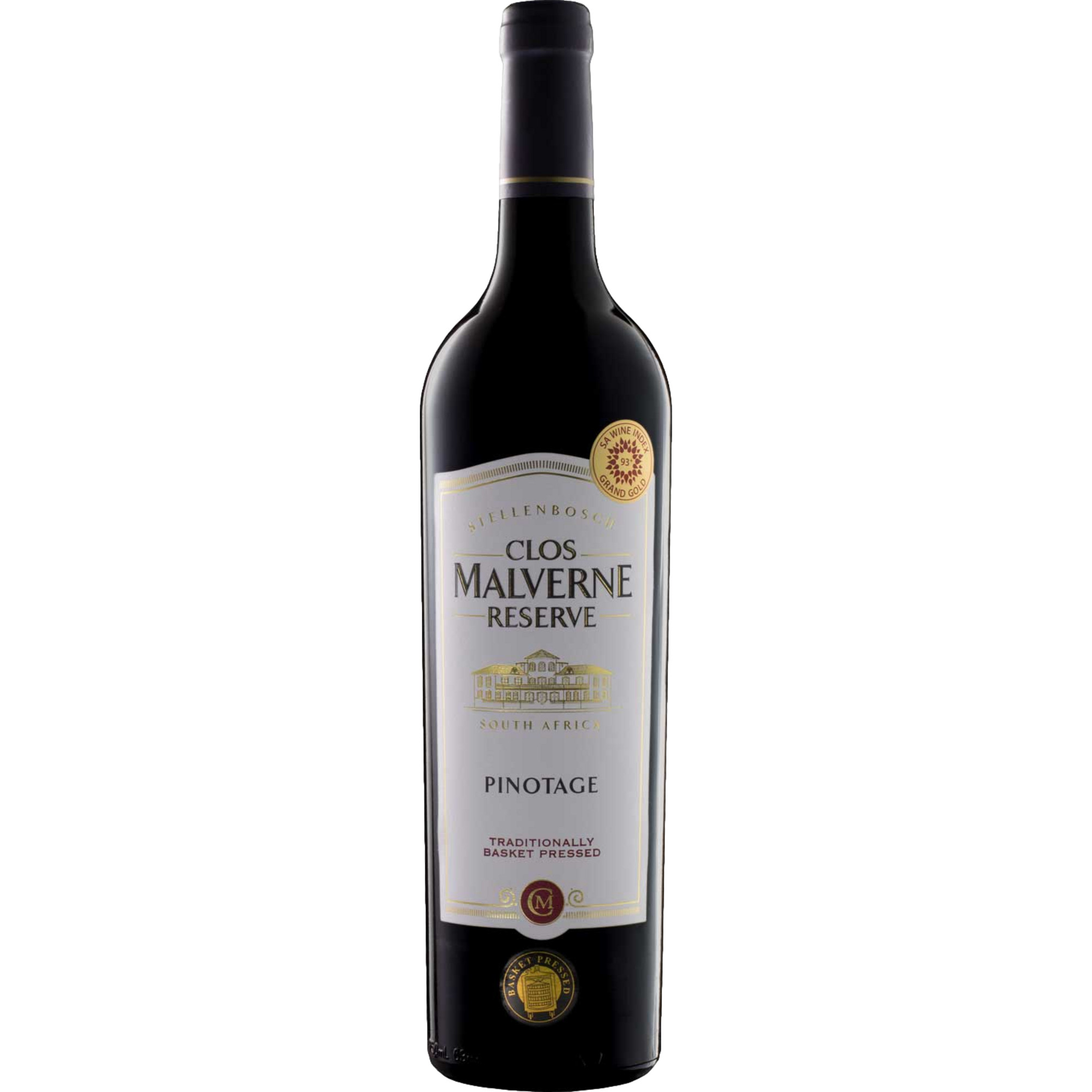 Clos Malverne Pinotage Reserve, WO Stellenbosch, Western Cape, 2020, Rotwein - Rotwein