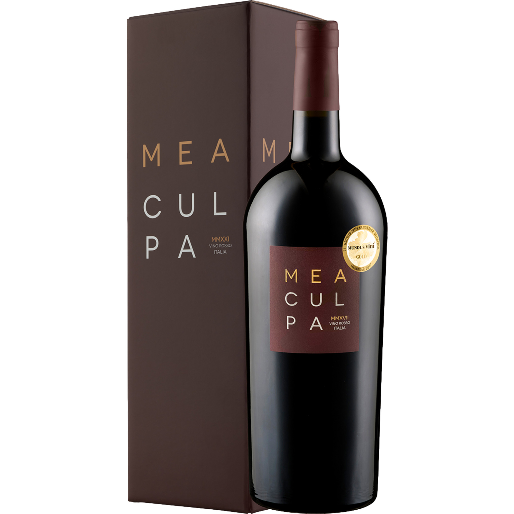 Mea Culpa Vino Rosso MMXVII, Puglia IGP, Geschenkverpackung, Magnum, Apulien, Rotwein