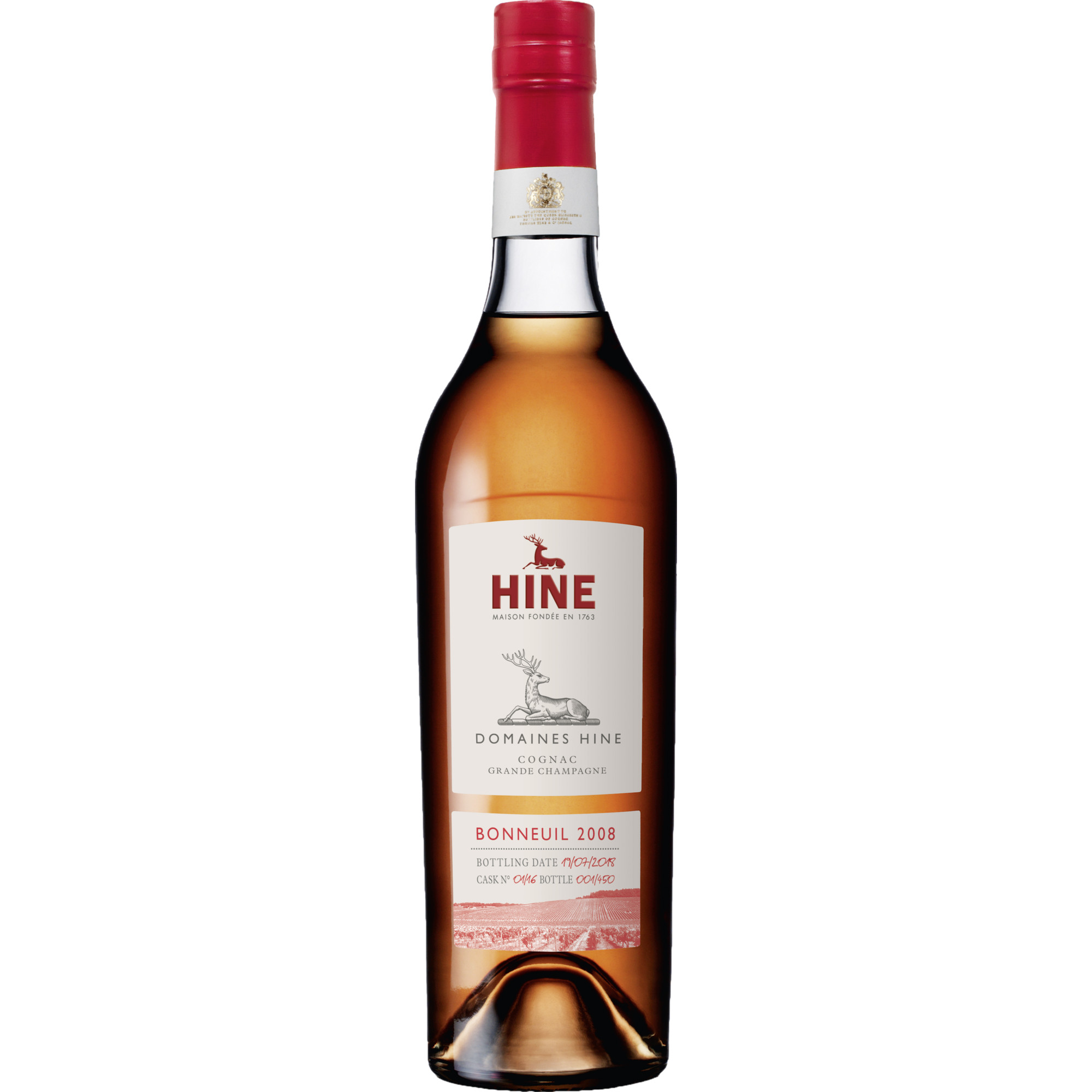 Image of Hine Cognac Bonneuil 2008, Cognac AOP, 0,7 L, 42,7% Vol., Cognac, 2008, Spirituosen