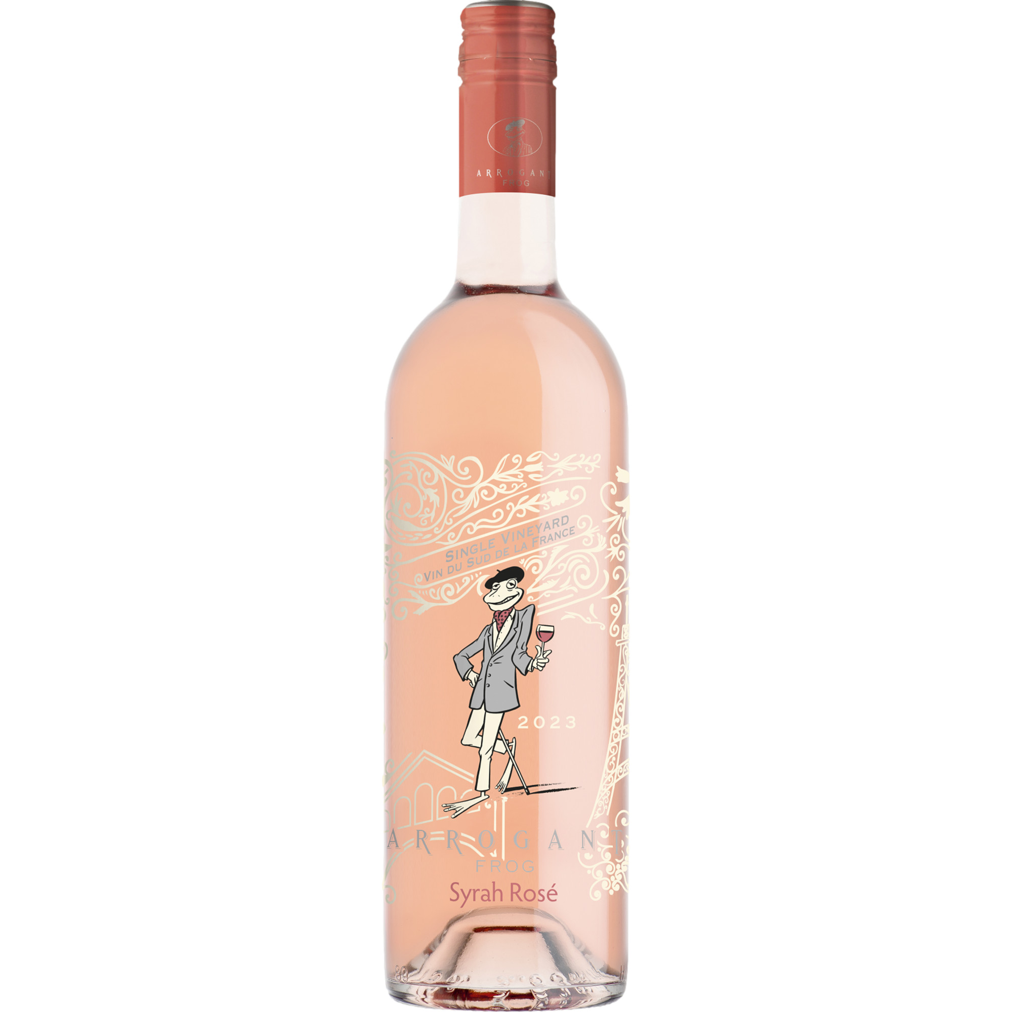 Arrogant Frog Single Vineyard Syrah Rosé, Sud de France, Pays d'Oc IGP, Languedoc-Roussillon, 2023, Roséwein