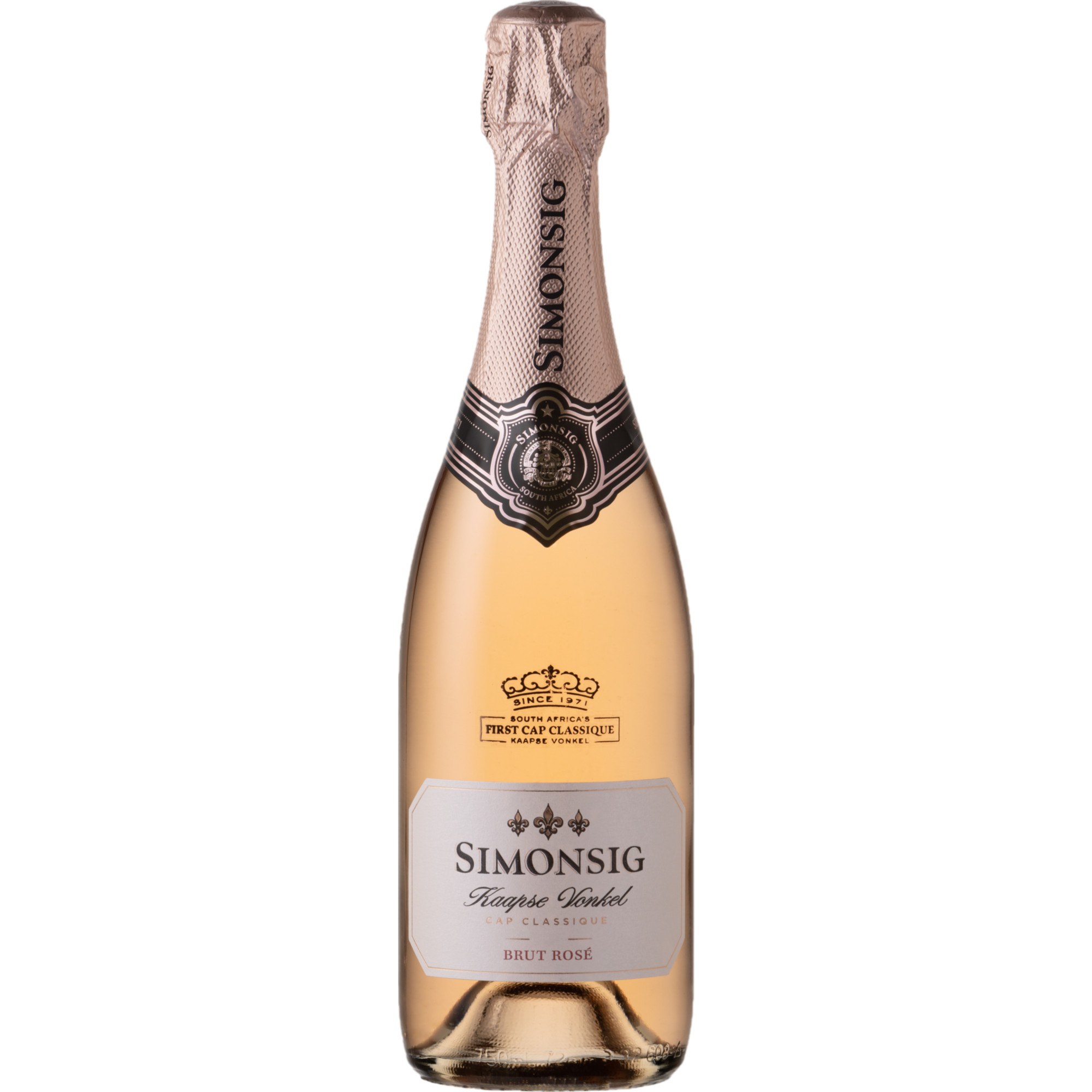 Image of Simonsig Kaapse Vonkel Rosé Methode Cap Classique, Brut, WO Western Cape, Western Cape, 2022, Schaumwein