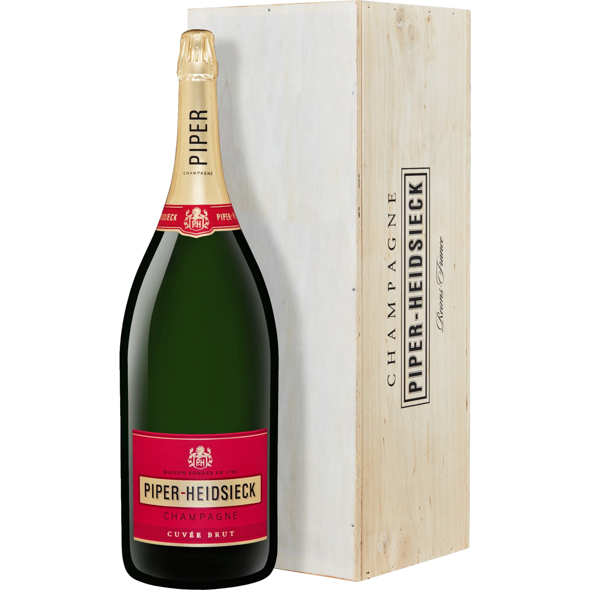 Image of Champagne Piper-Heidsieck Cuvée, Brut, Champagne AC, 6 L, in Holzkiste, Champagne, Schaumwein
