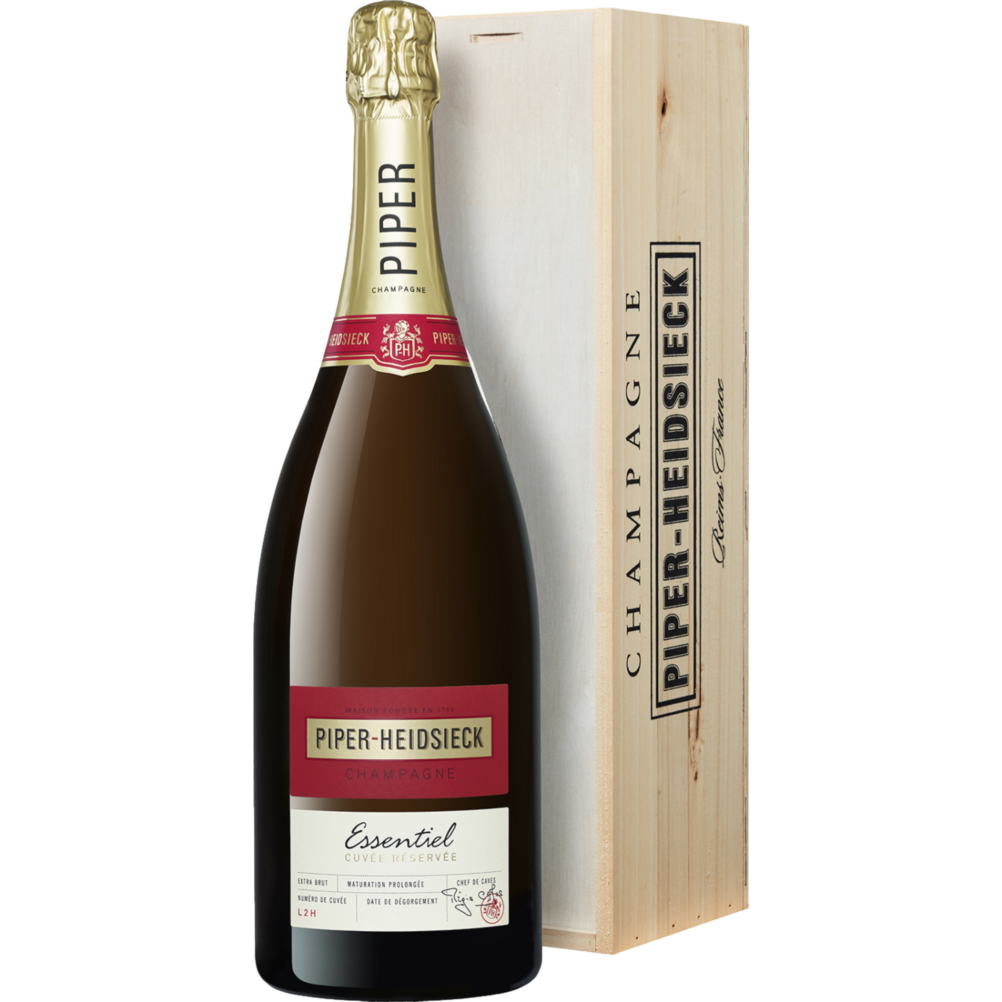 Image of Champagne Piper-Heidsieck Essentiel, Extra Brut, Champagne AC, Magnum, in Holzkiste, Champagne, Schaumwein