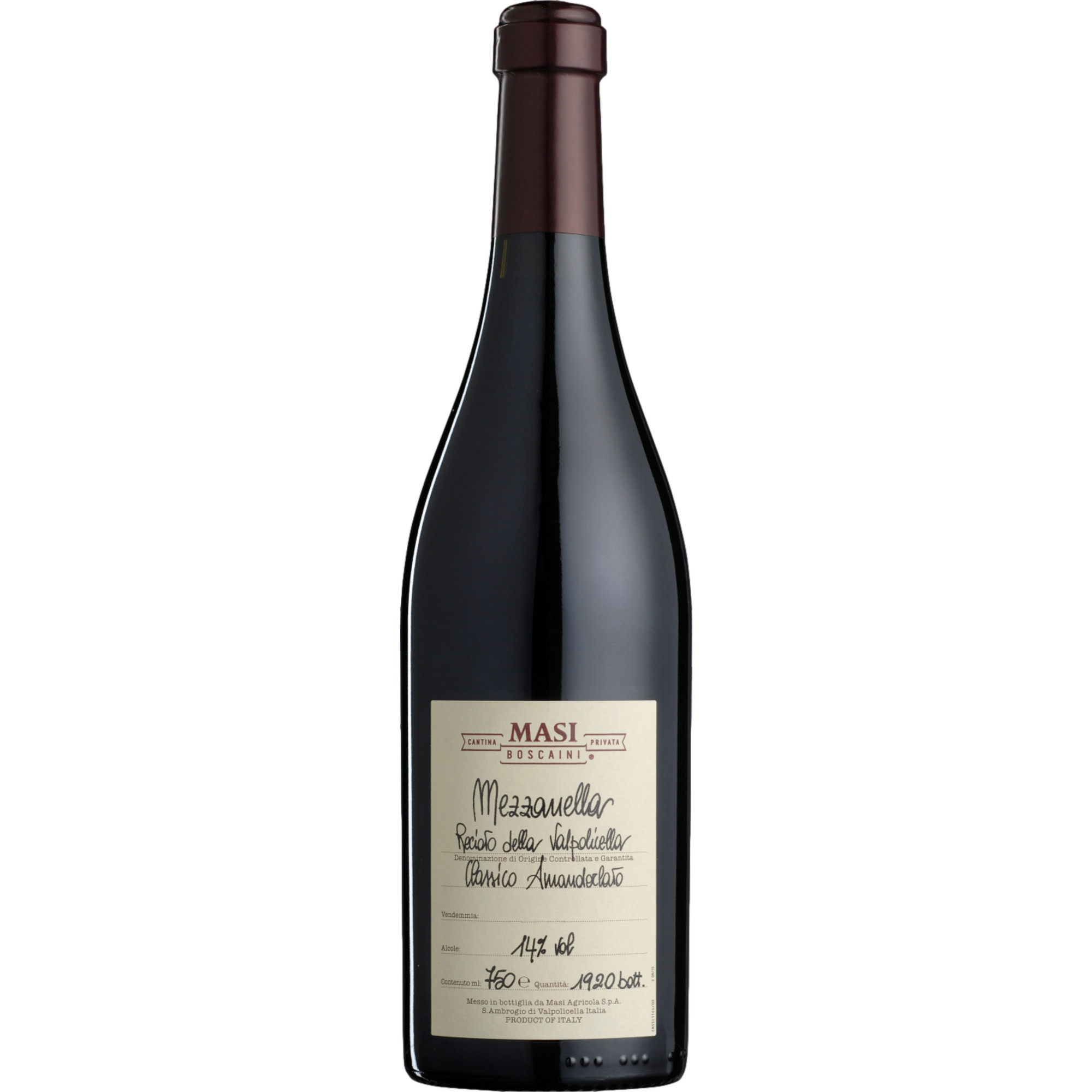 Mezzanella Amandorlato Recioto della Valpolicella, Recioto della Valpolicella DOCG, Venetien, 2017, Rotwein