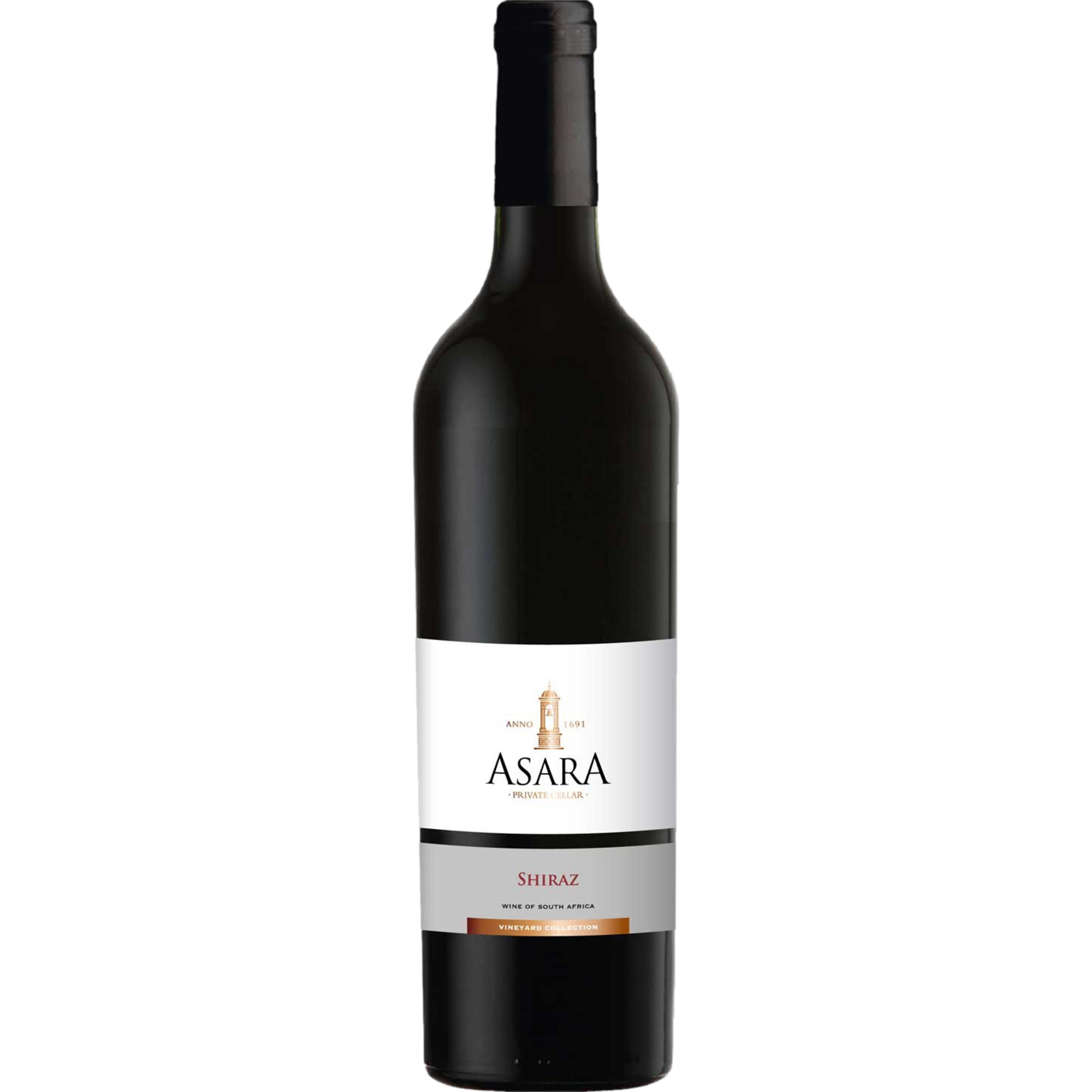 Asara Vineyard Collection Shiraz, WO Stellenbosch, Western Cape, 2018, Rotwein