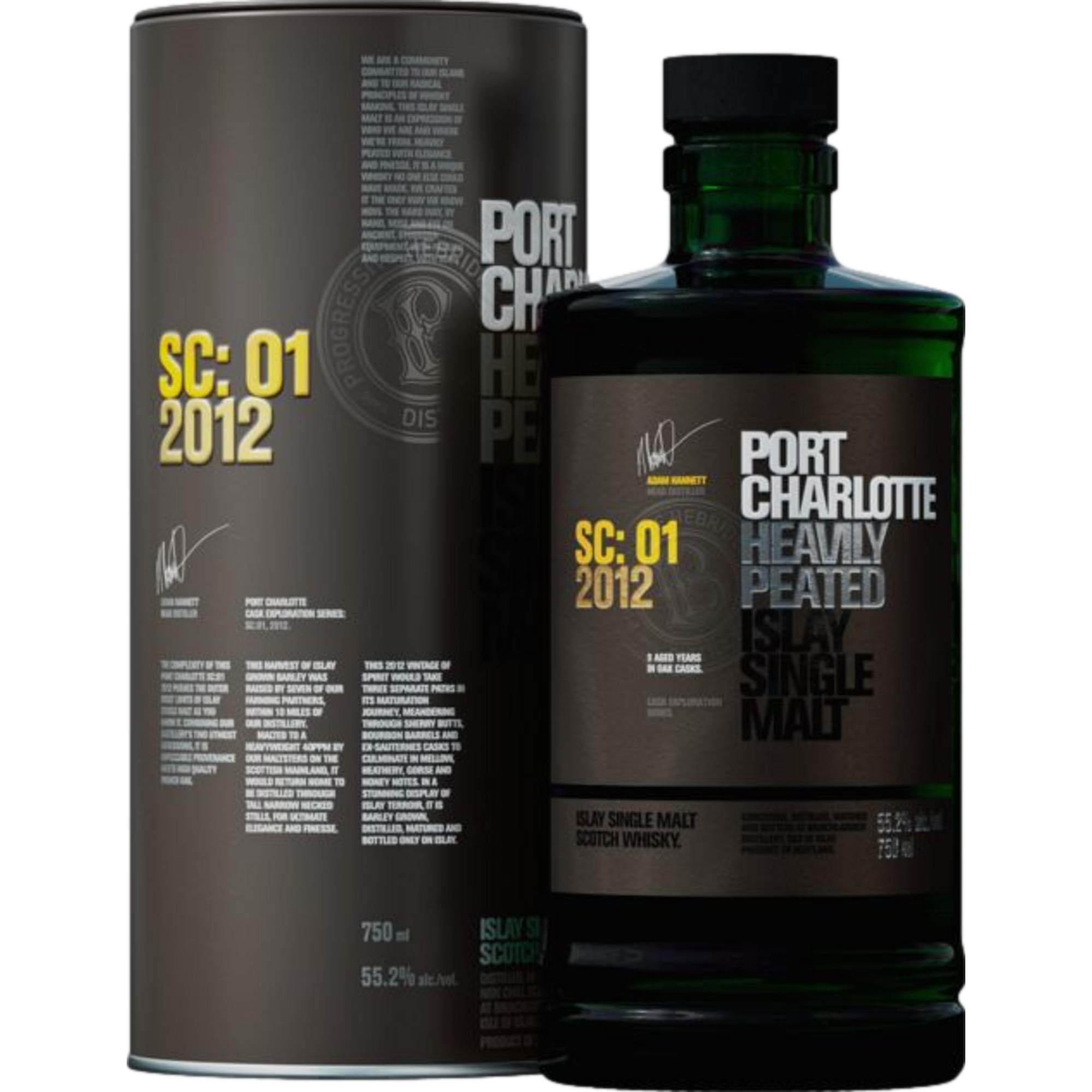 SC:01 2012 Heavily Peated Islay Single Malt, Scotch Whisky, 0,7 L, 55,2% Vol., Schottland, Spirituosen - Spirituosen