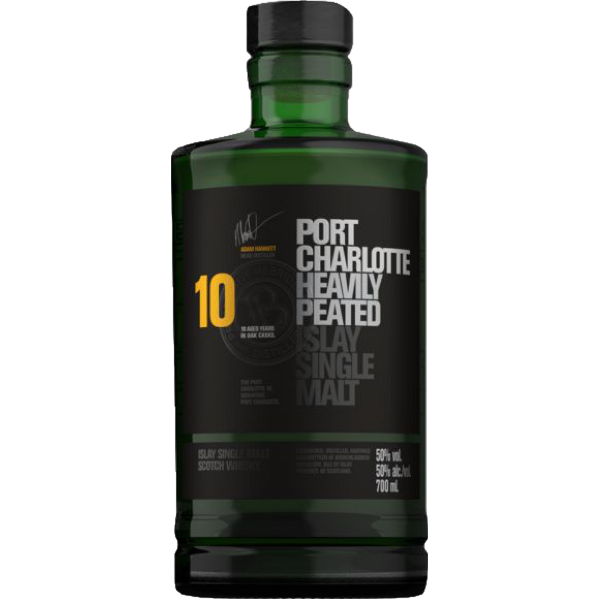 Image of 10 YO Heavily Peated Islay Single Malt, Scotch Whisky, 0,7 L, 50% Vol., Schottland, Spirituosen