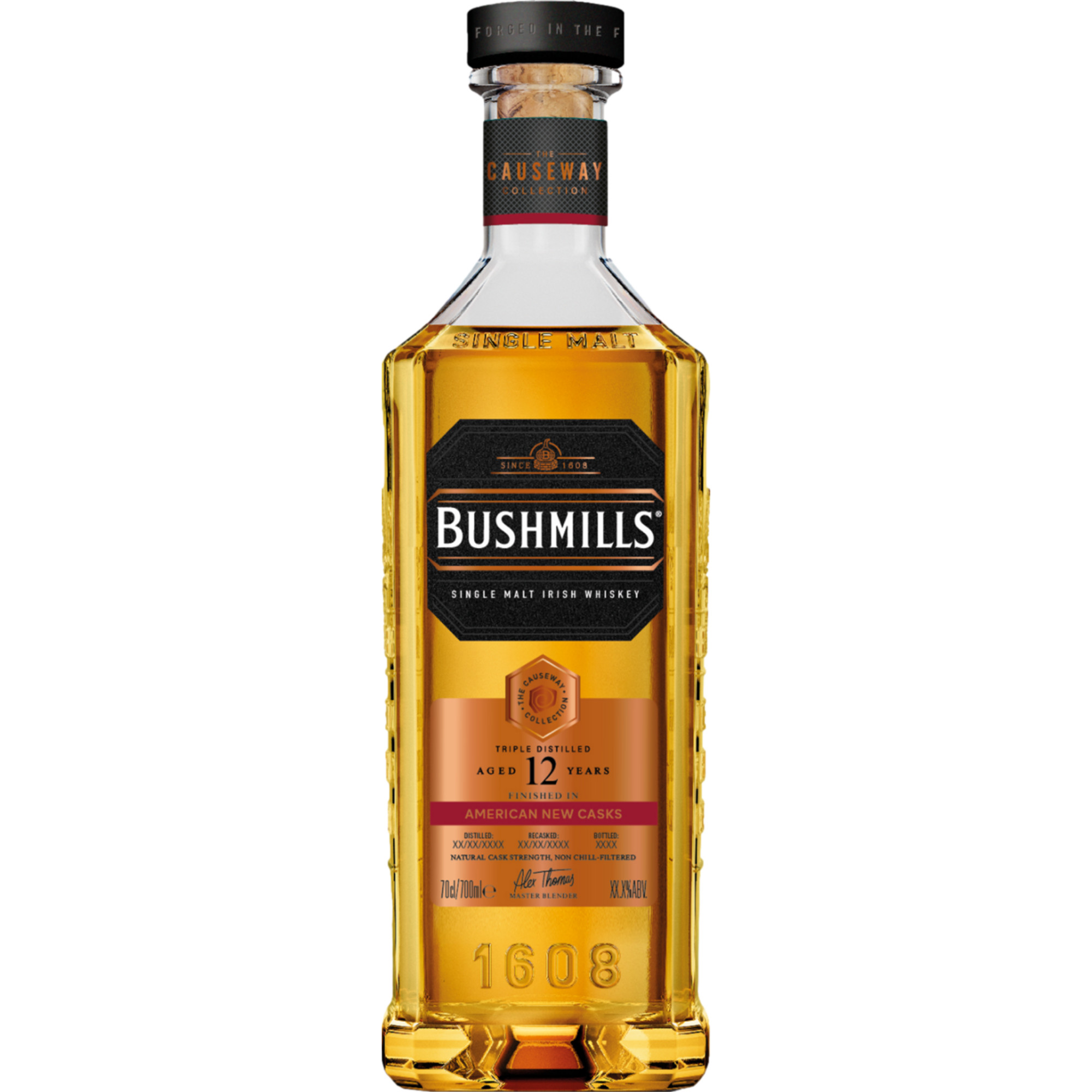 Image of Bushmills Causeway Collection 12 YO American Oak, Irish Whiskey, 0,7 L, 46% Vol., Spirituosen