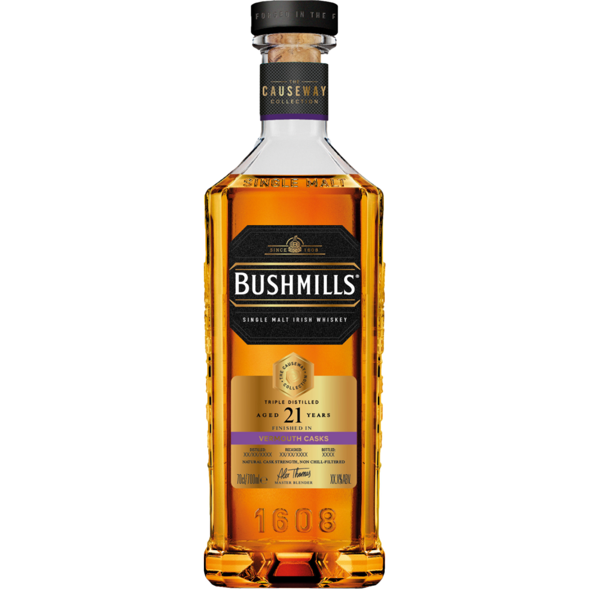 Image of Bushmills Causeway Collection 21 YO Vermouth Casks, Irish Whiskey, 0,7 L, 50,7% Vol., Spirituosen