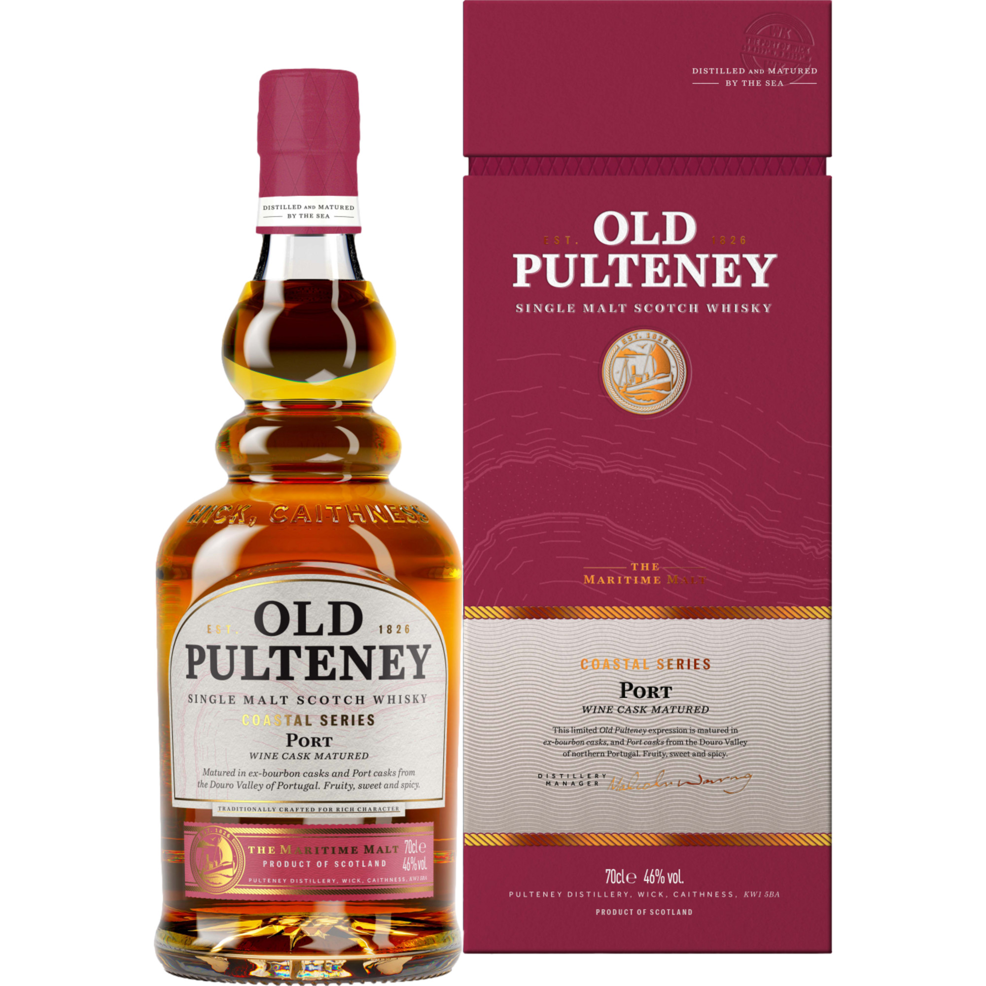 Image of Old Pulteney Coastal Series Port, Scotch Whisky, 0,7 L, 46% Vol., Schottland, Spirituosen