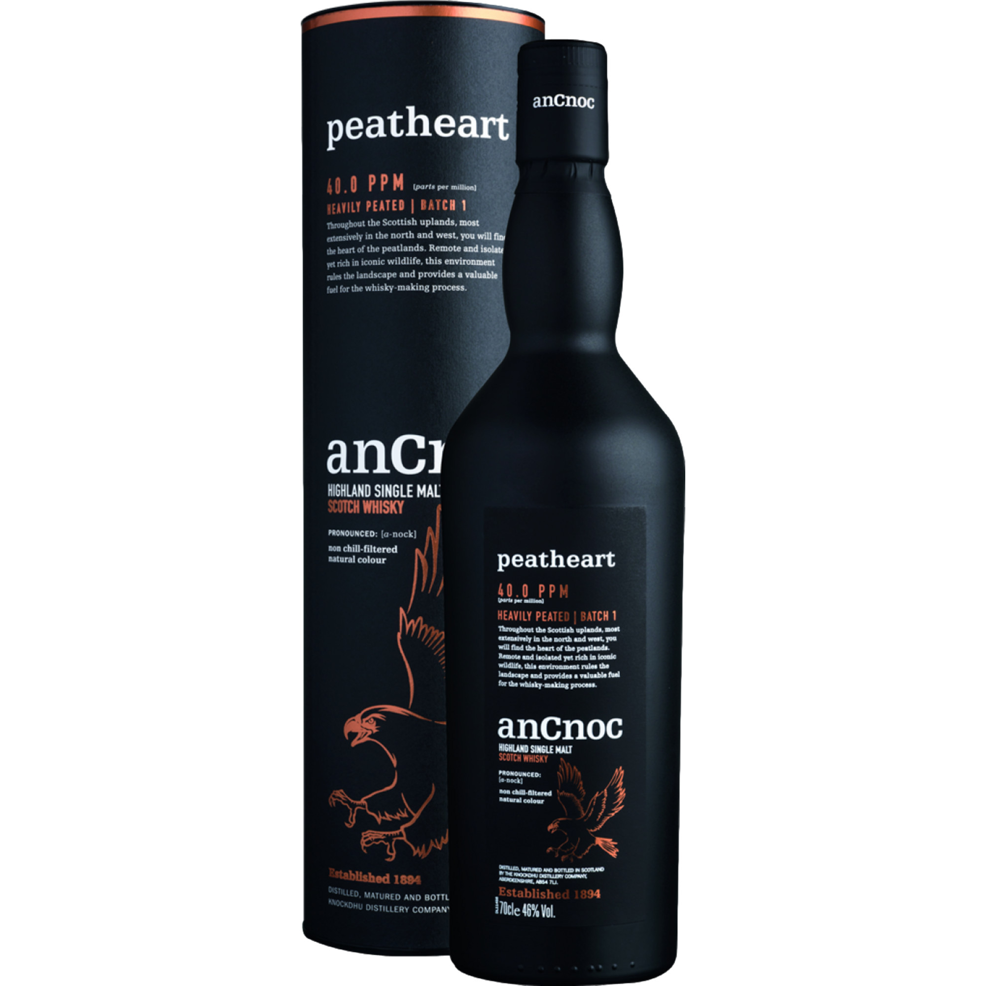 Image of anCnoc Peatheart Highland Single Malt, Scotch Whisky, 0,7 L, 46% Vol., Schottland, Spirituosen