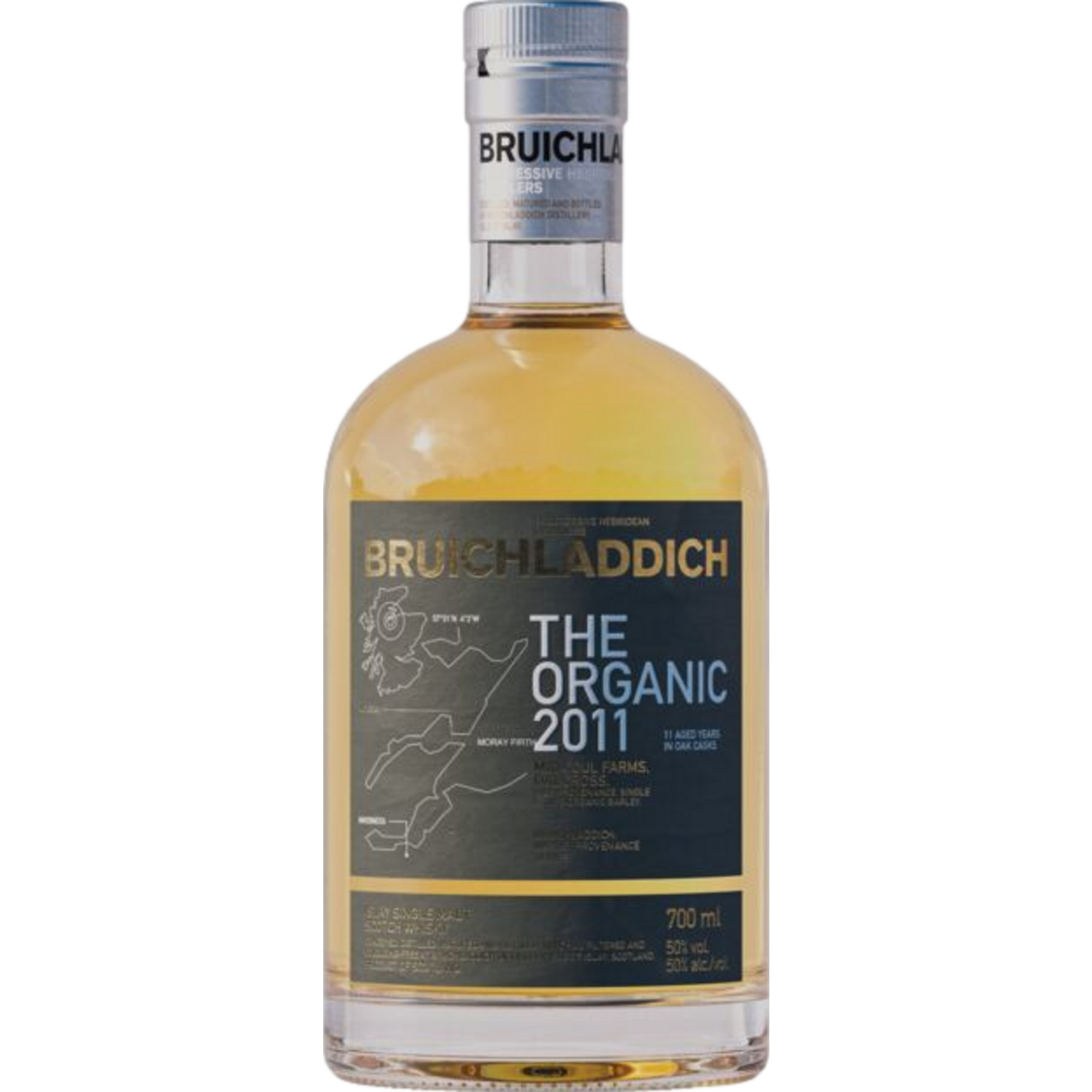 Bruichladdich The Organic Islay Single Malt, Scotch Whisky, 0,7 L, 50% Vol., Schottland, Spirituosen - Spirituosen