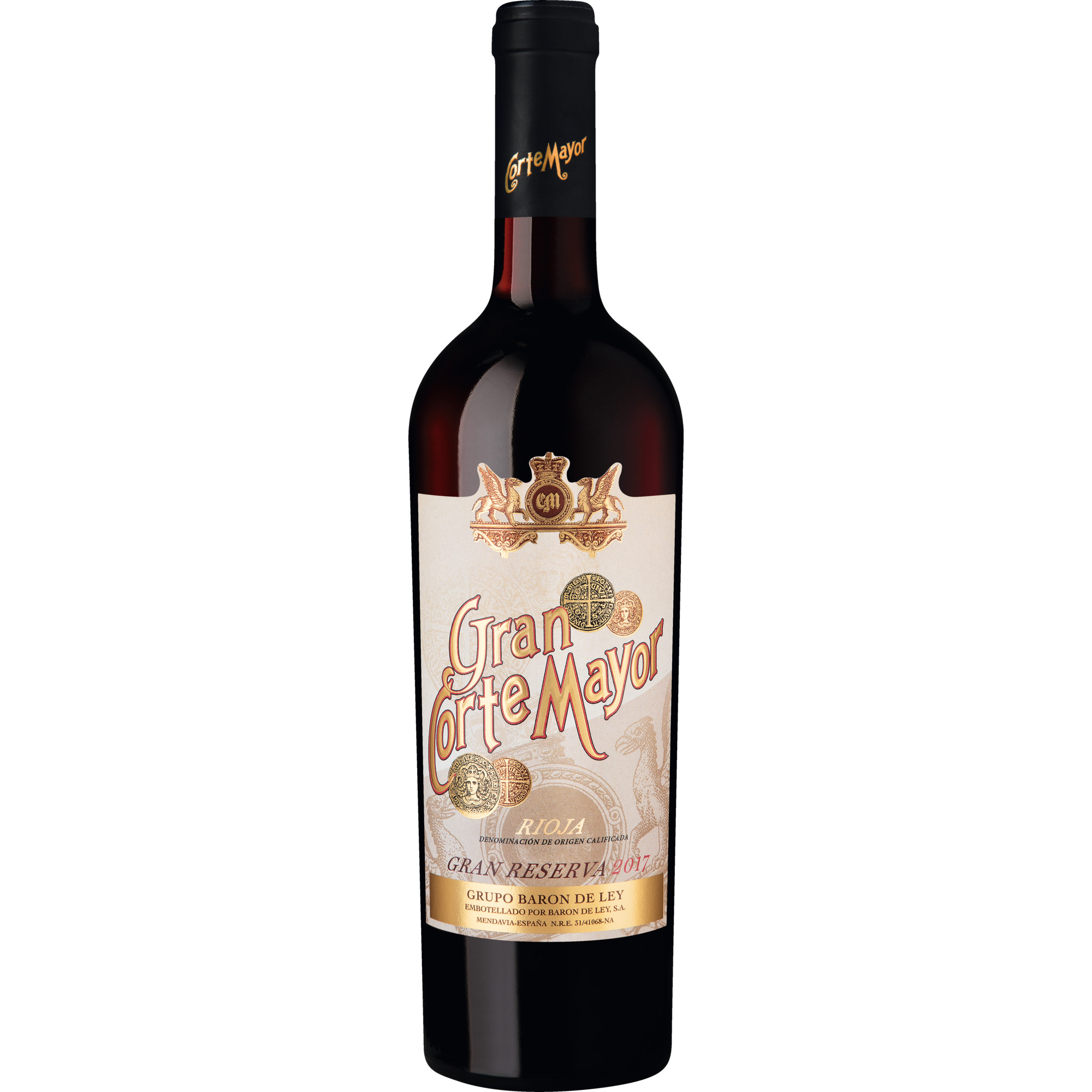 Gran Corte Mayor Rioja Gran Reserva, Rioja DOCa, Rioja, 2017, Rotwein BARON DE LEY, S.A.,  Mendavia-España N.R.E. 31/41068-NA Hawesko DE