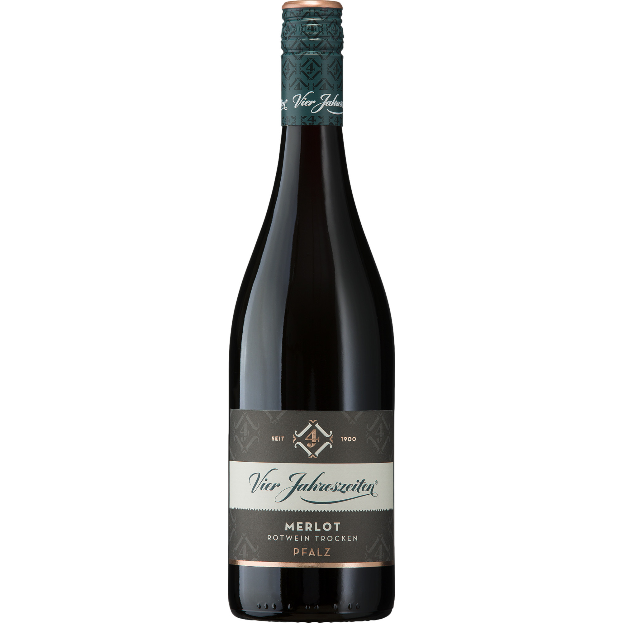 Vier Jahreszeiten Merlot Rotwein, Trocken, Pfalz, Pfalz, 2022, Rotwein - Rotwein