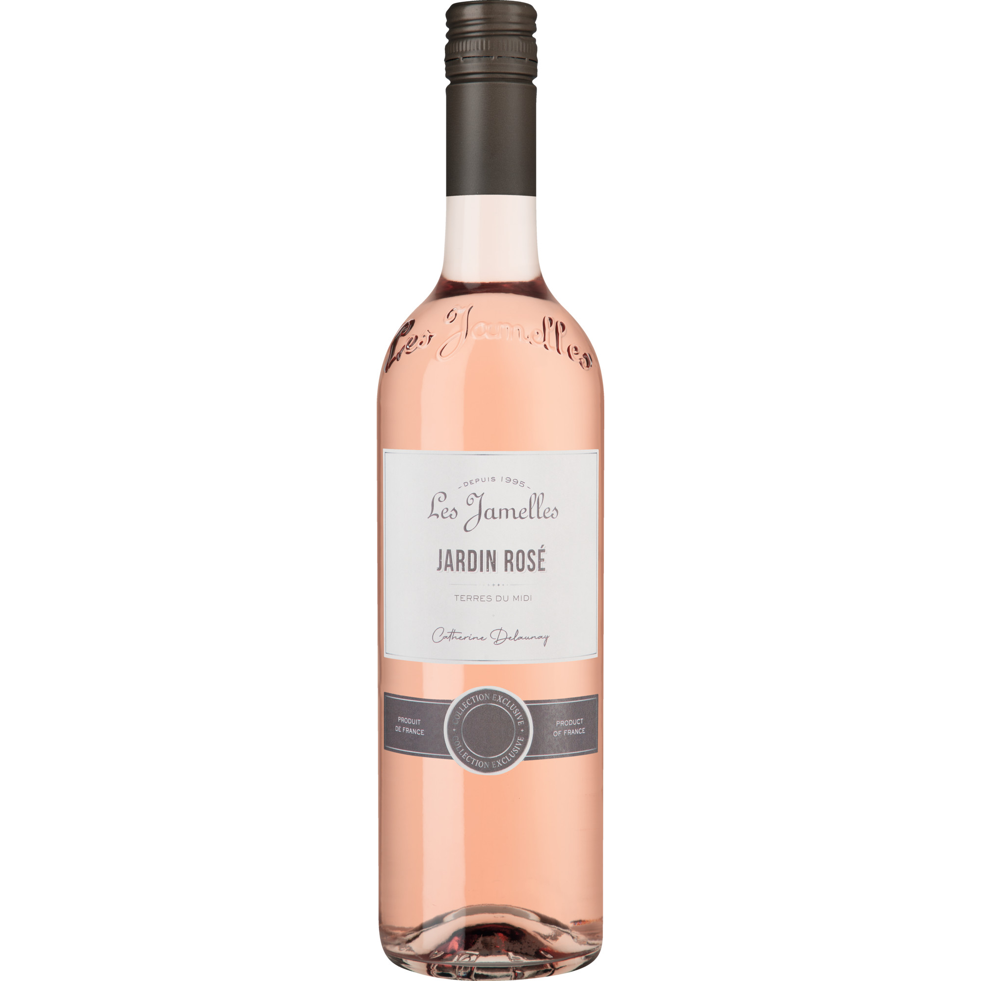 Les Jamelles Le Jardin Rosé, Terres du Midi IGP, Languedoc-Roussillon, 2023, Roséwein Les Jamelles, 11800 Monze, France Hawesko DE