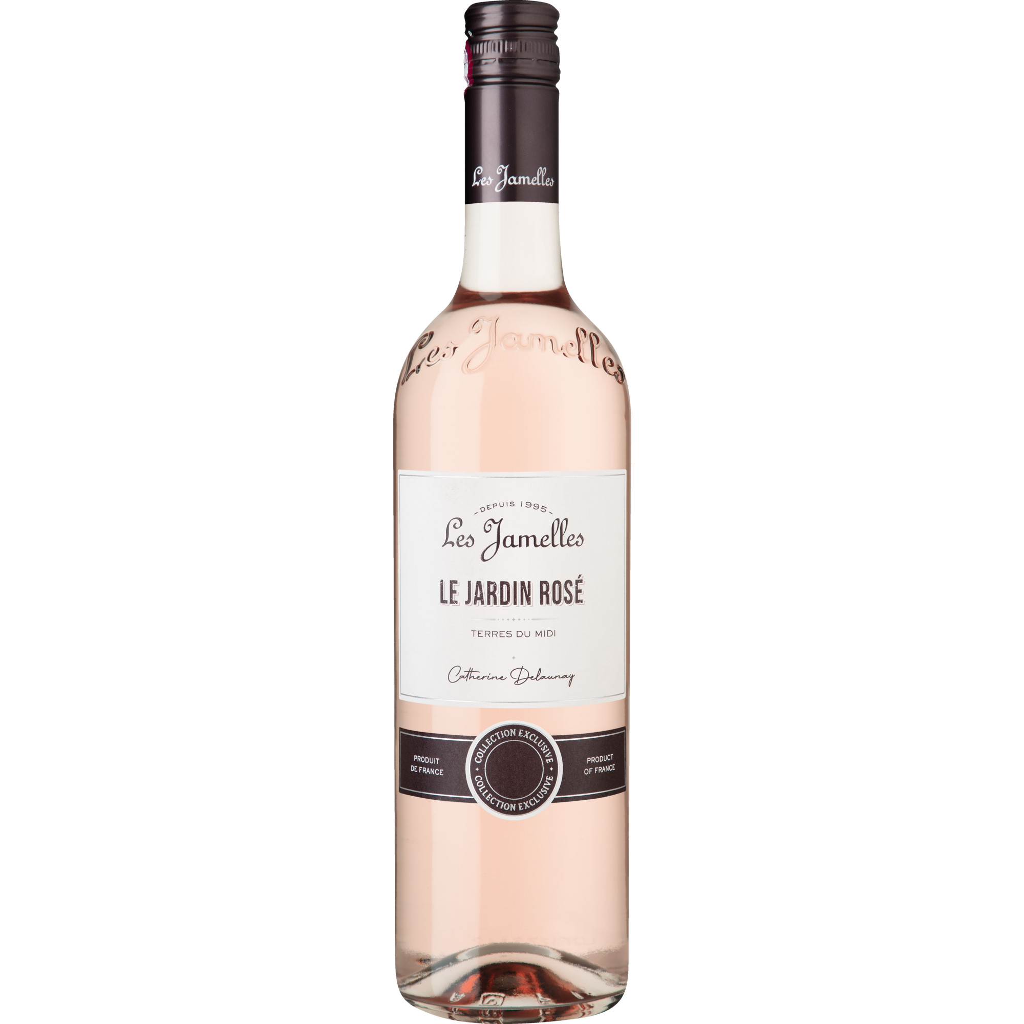 Les Jamelles Le Jardin Rosé, Terres du Midi IGP, Languedoc-Roussillon, 2023, Roséwein Les Jamelles, 11800 Monze, France Hawesko DE