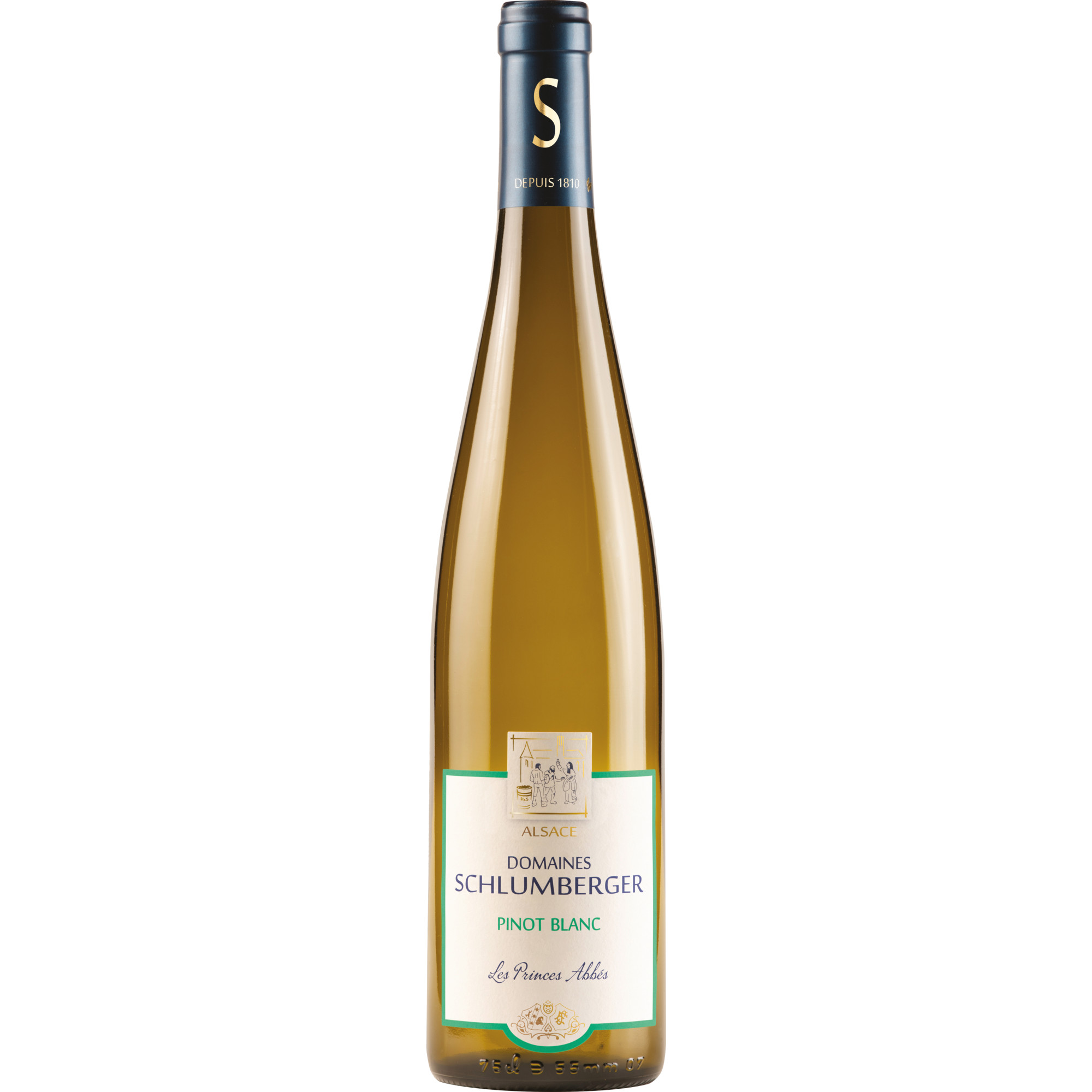 Les Princes Abbés Pinot Blanc, Alsace AOP, Elsass, 2022, Weißwein