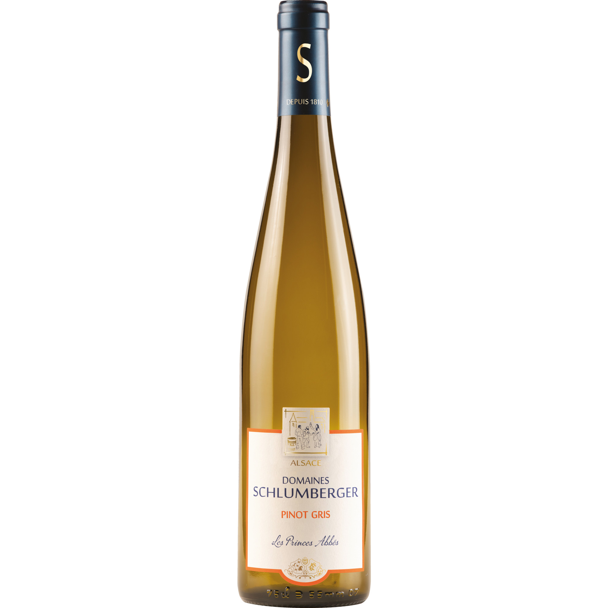 Les Princes Abbés Pinot Gris, Alsace AOP, Elsass, 2020, Weißwein