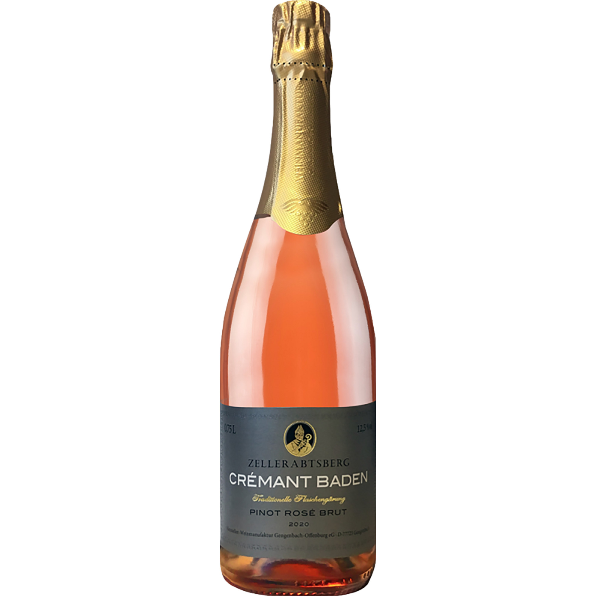 Image of Crémant Pinot Rosé Zeller Abtsberg, Brut, Baden, Baden, 2021, Schaumwein
