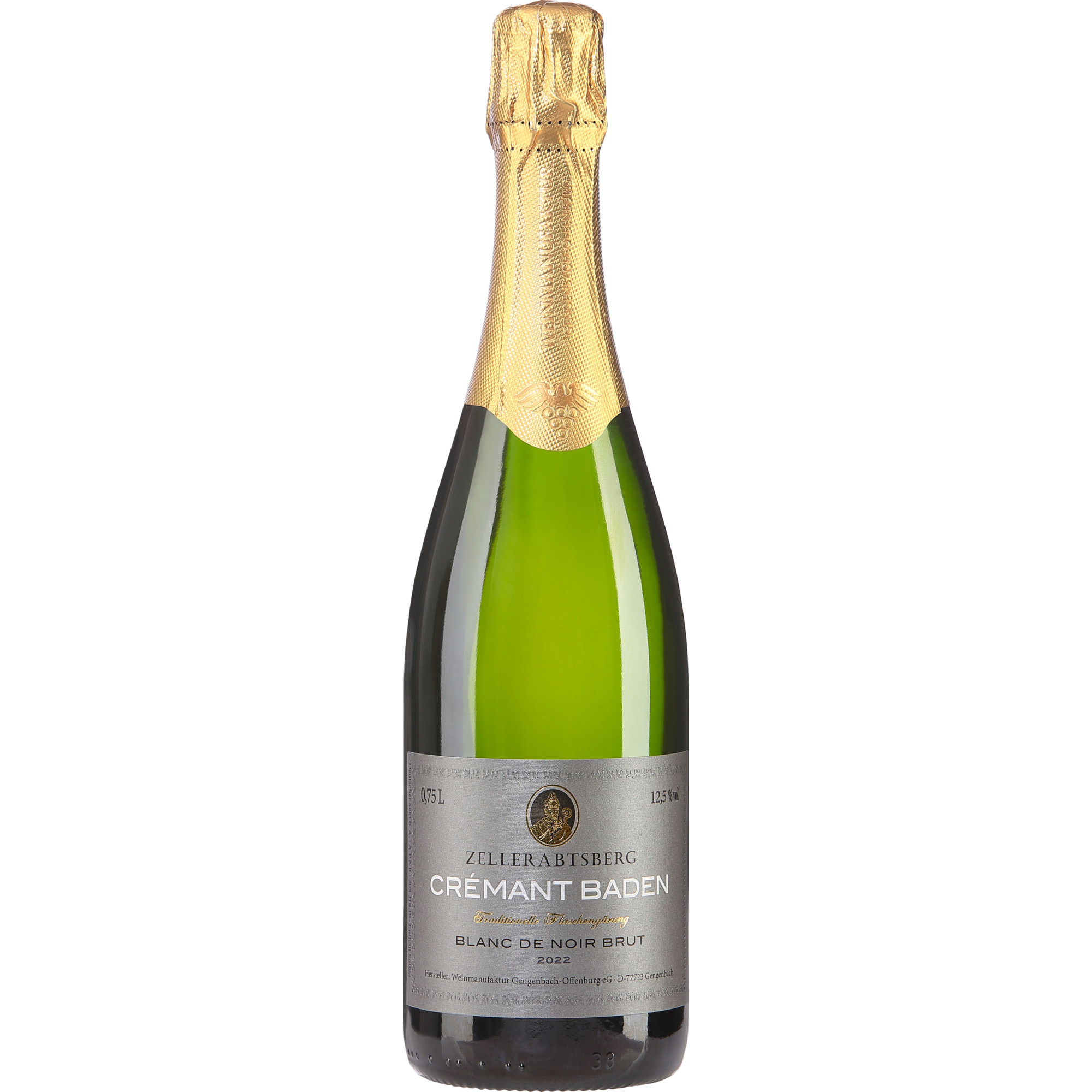 Image of Crémant Pinot Noir Zeller Abtsberg Blanc de Noirs, Brut, Baden, Baden, 2022, Schaumwein