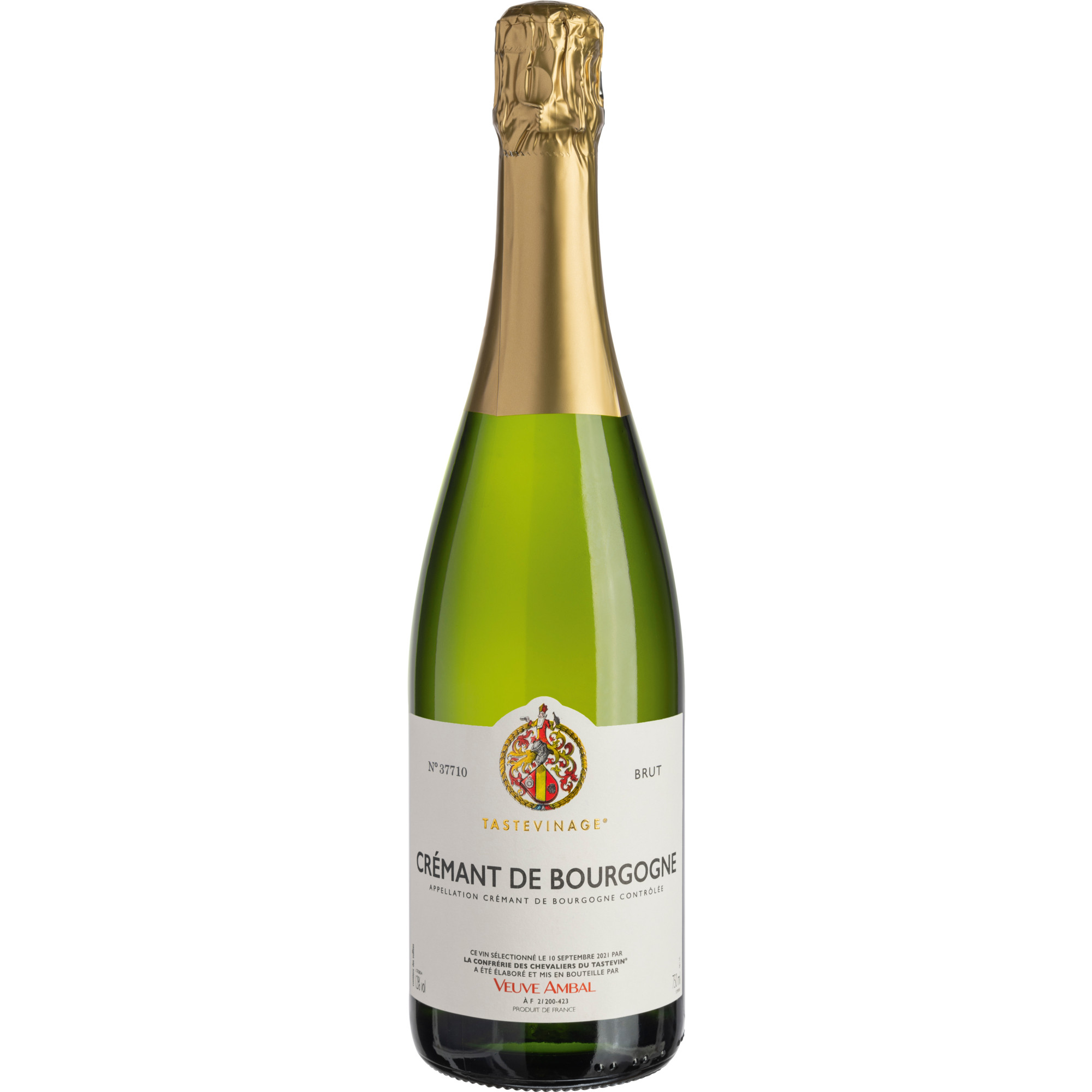 Tastevinage Veuve Ambal Crémant de Bourgogne, Brut, Crémant de Bourgogne AC, Burgund, Schaumwein