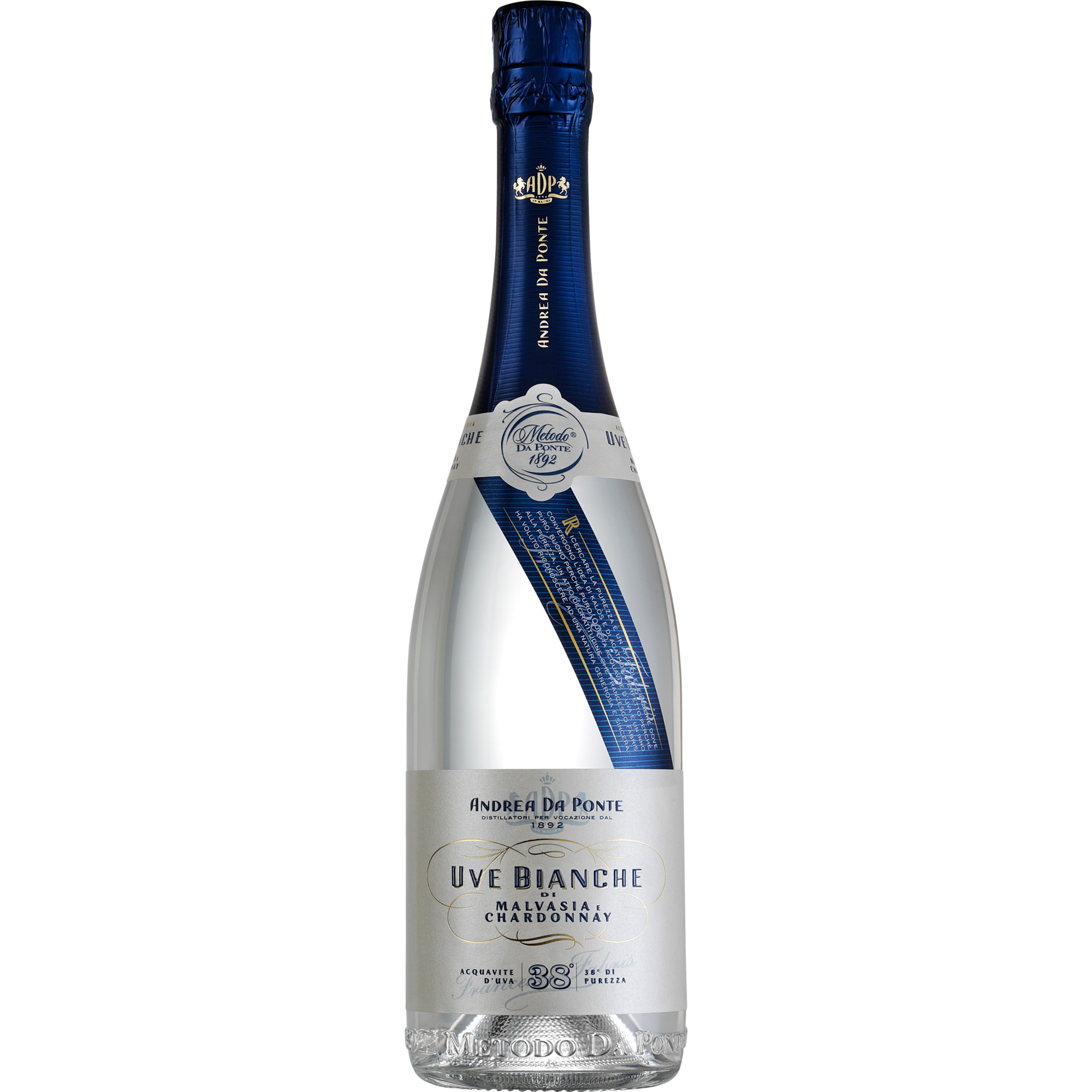 Uve Bianche di Malvasia e Chardonnay, Italien, 0,5 L, 38% Vol., Venetien, Spirituosen