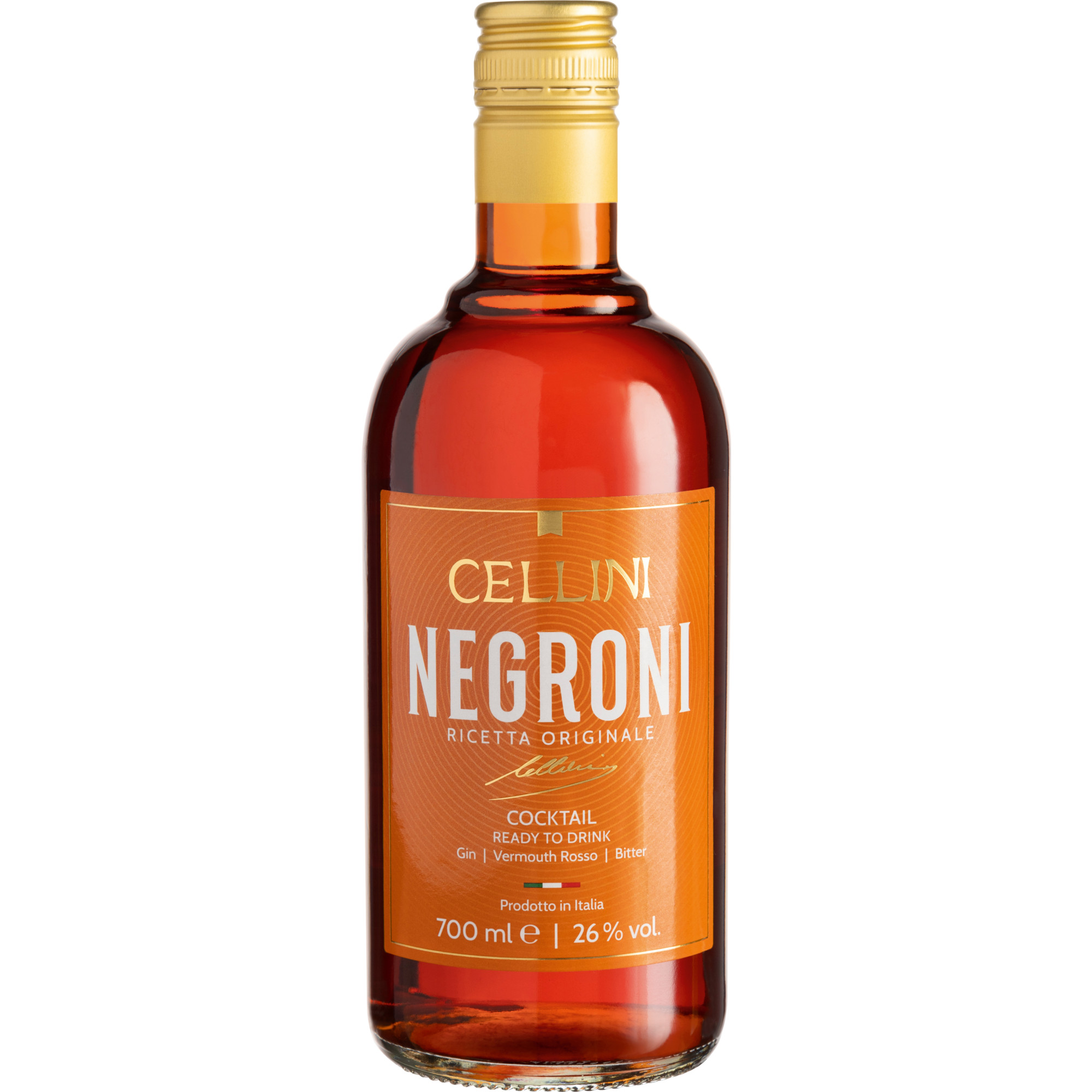 Cellini Negroni, Italien, 0,7 L, 26% Vol., Venetien, Spirituosen - Spirituosen