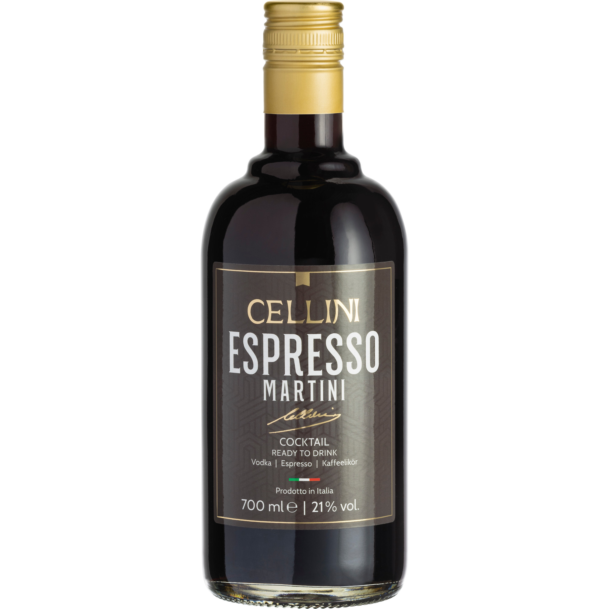 Cellini Espresso Martini, Italien, 0,7 L, 21% Vol., Venetien, Spirituosen