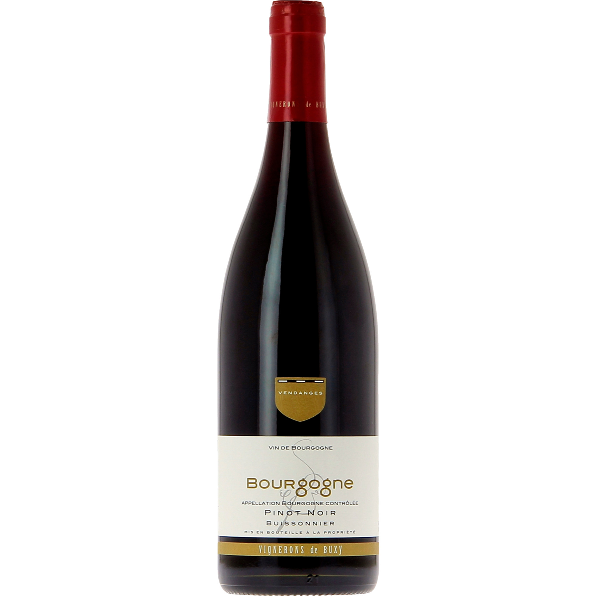 Vignerons de Buxy Bourgogne Pinot Noir Buissonnier, Bourgogne AOP, Burgund, 2022, Rotwein